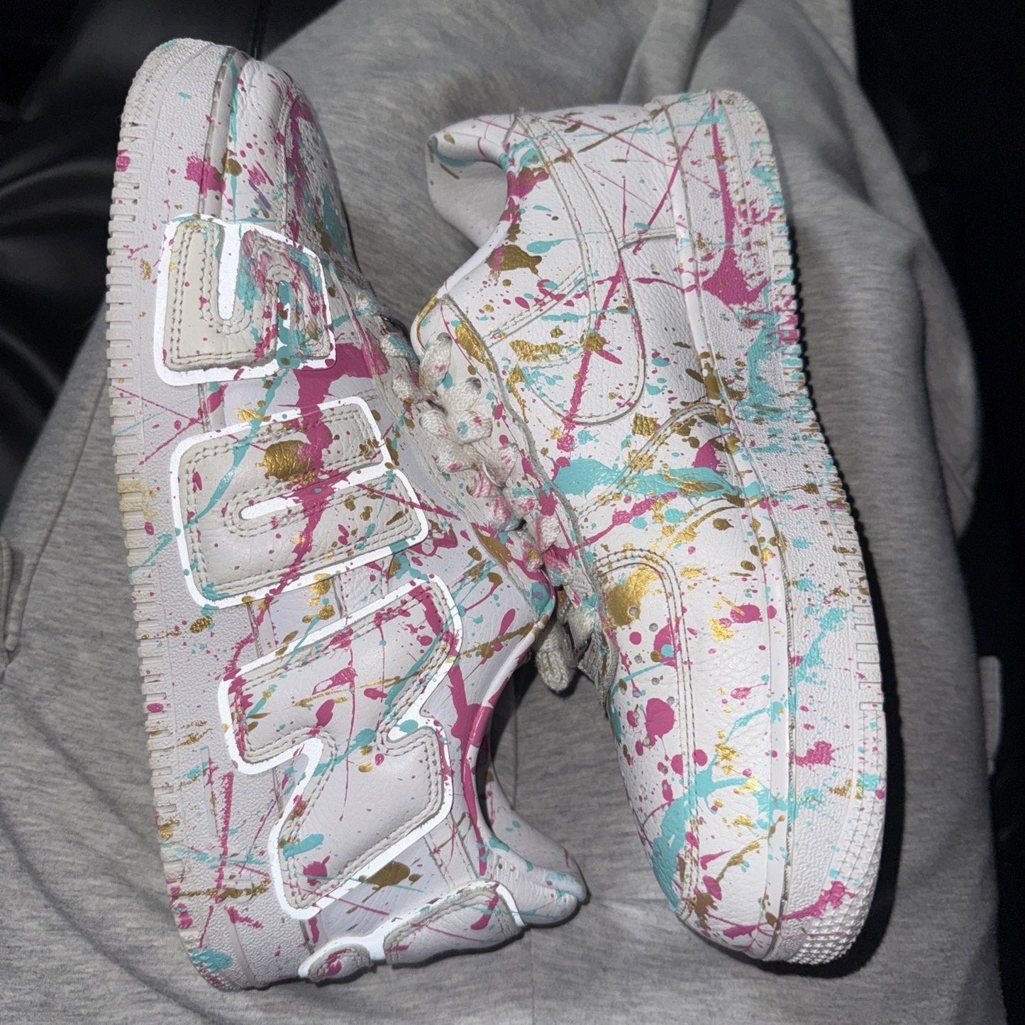 Sz 9.5 - Cactus Plant Flea Market x Nike Air Force 1 Prem 2024 Low White Custom