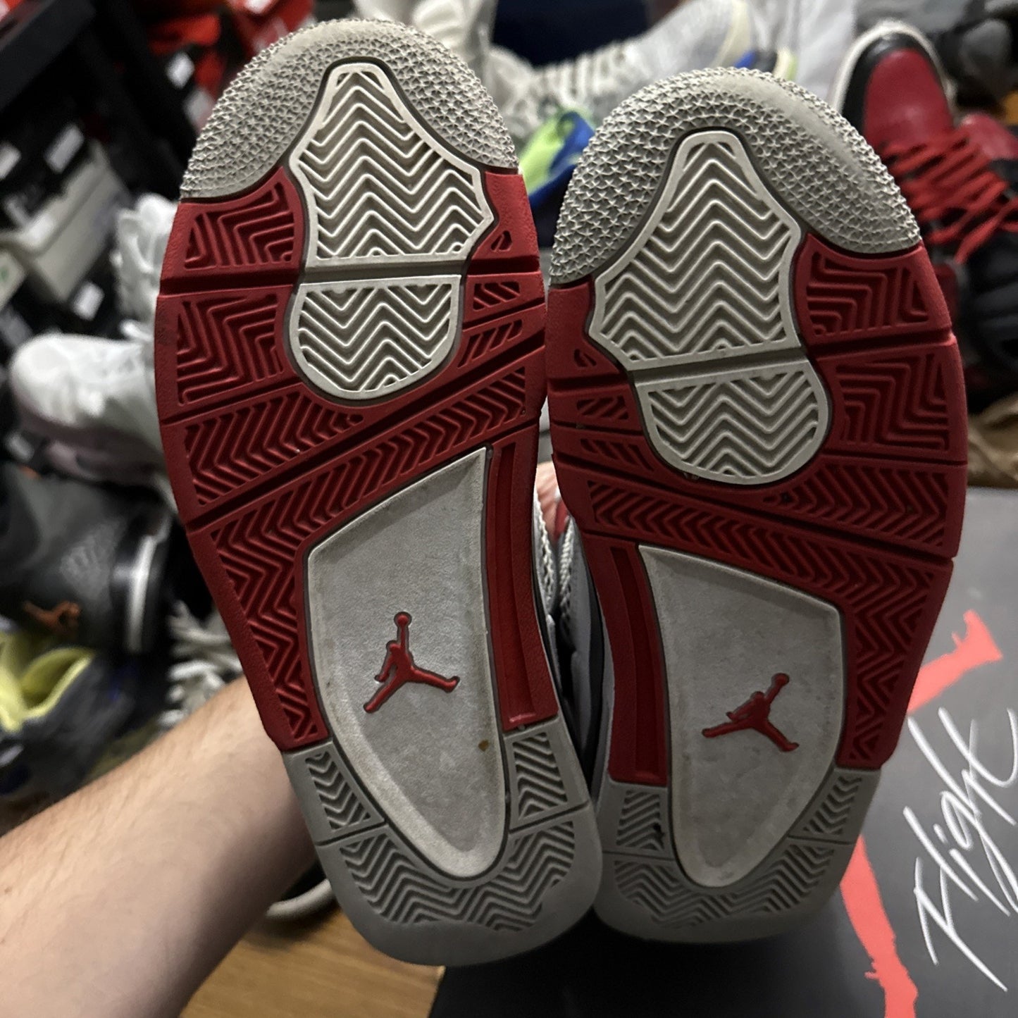 GS Size 6Y - Nike Air Jordan 4 Retro Fire Red Black 2020 (408452-160) BS498