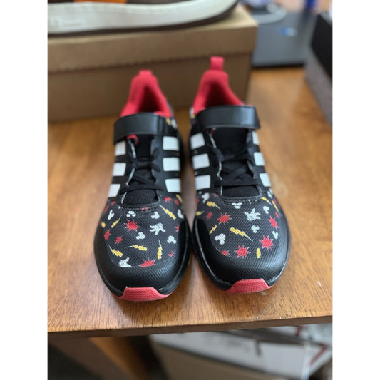 ADIDAS DISNEY MICKEY MOUSE Fortarun 2.0 Cloudfoam Youth Size 6.5 Pre-owned
