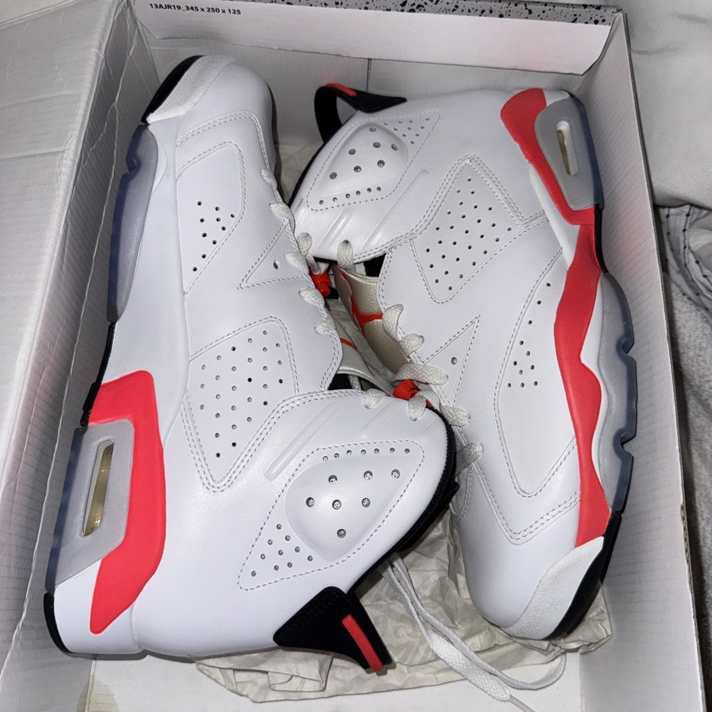 Size 10 - Jordan 6 Retro Infrared White 2014