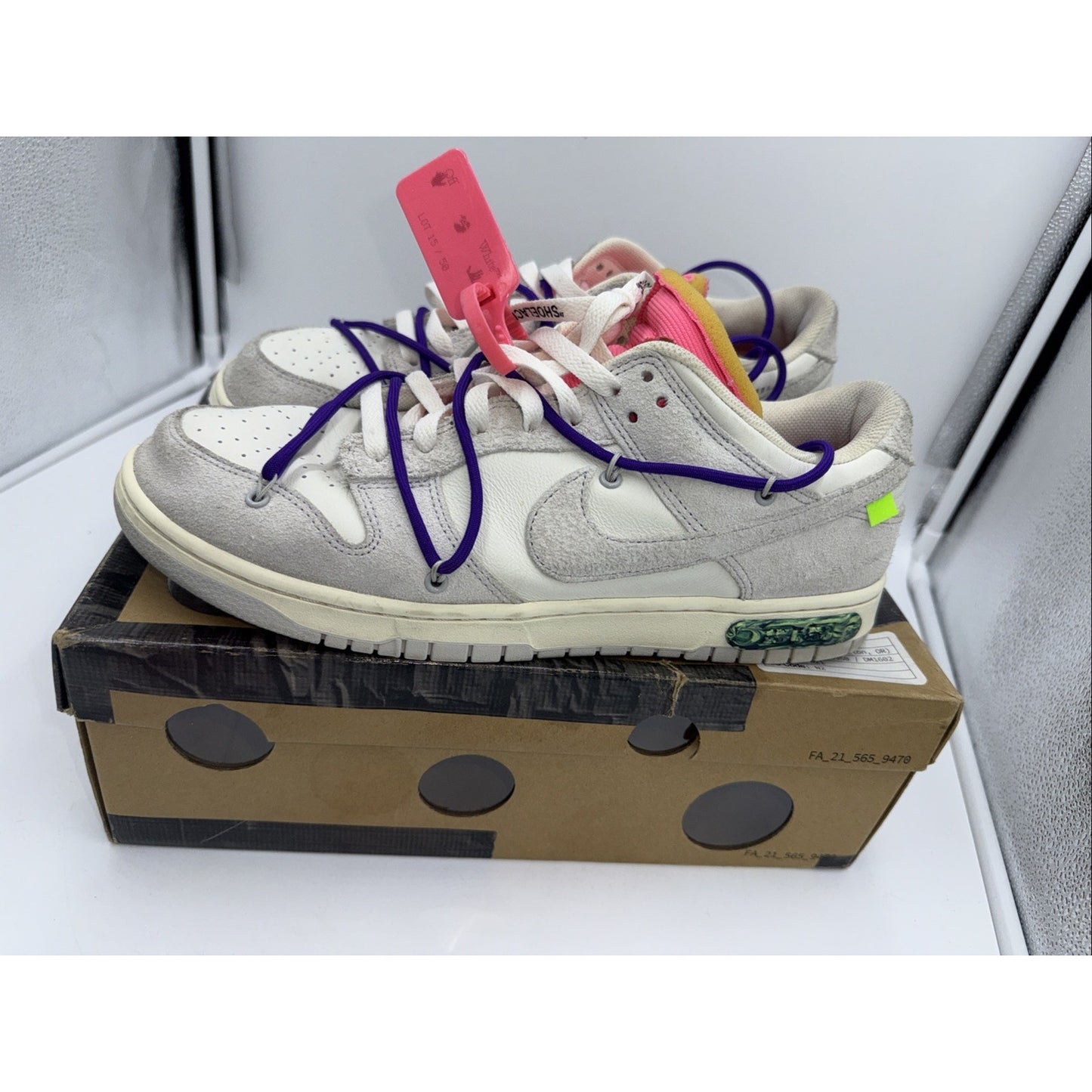 Size 12 - Nike Off-White x Dunk Low Lot 15 of 50
