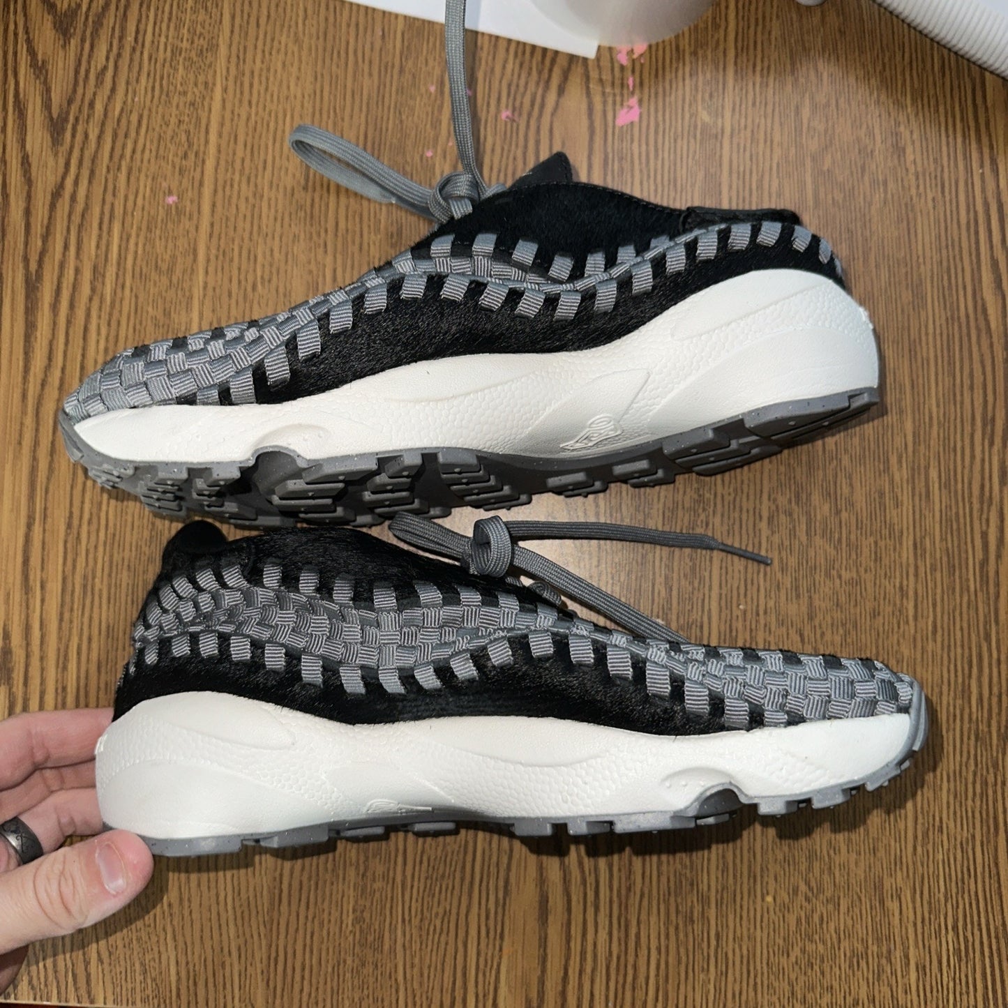 Size 7 - Nike Women's Air Footscape Woven Black Smoke Grey GGP Sample Tagged