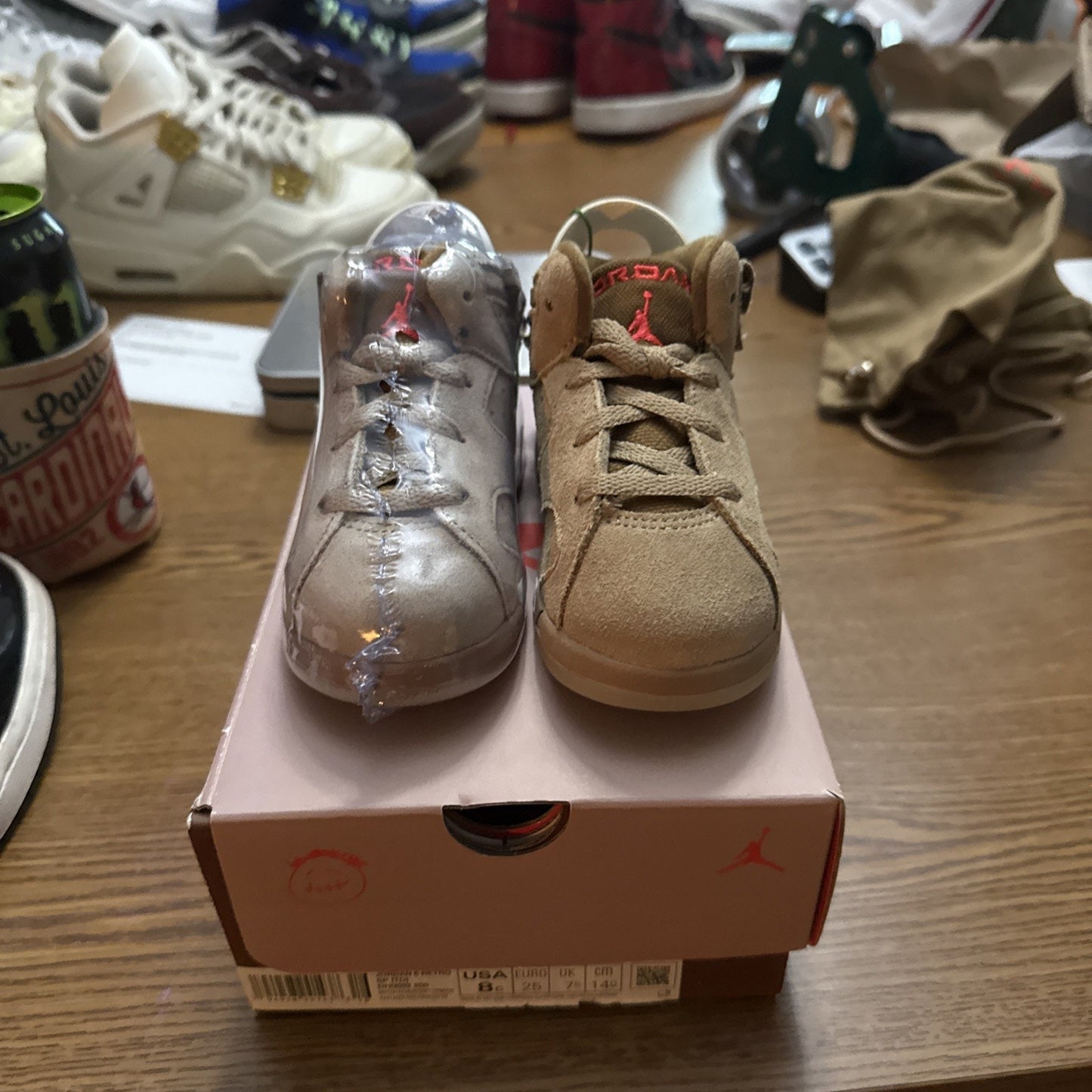 [DH0692-200] TODDLERS AIR JORDAN RETRO 6 'TRAVIS SCOTT BRITISH KHAKI' (TD)
