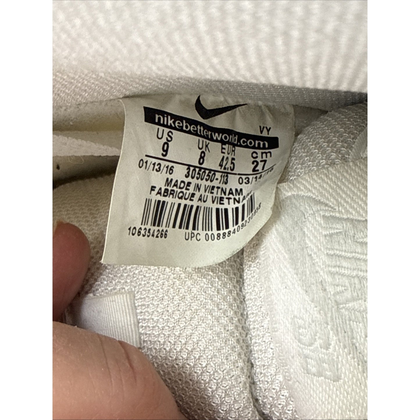Size 9 - Nike SB Dunk Pro High White Ice