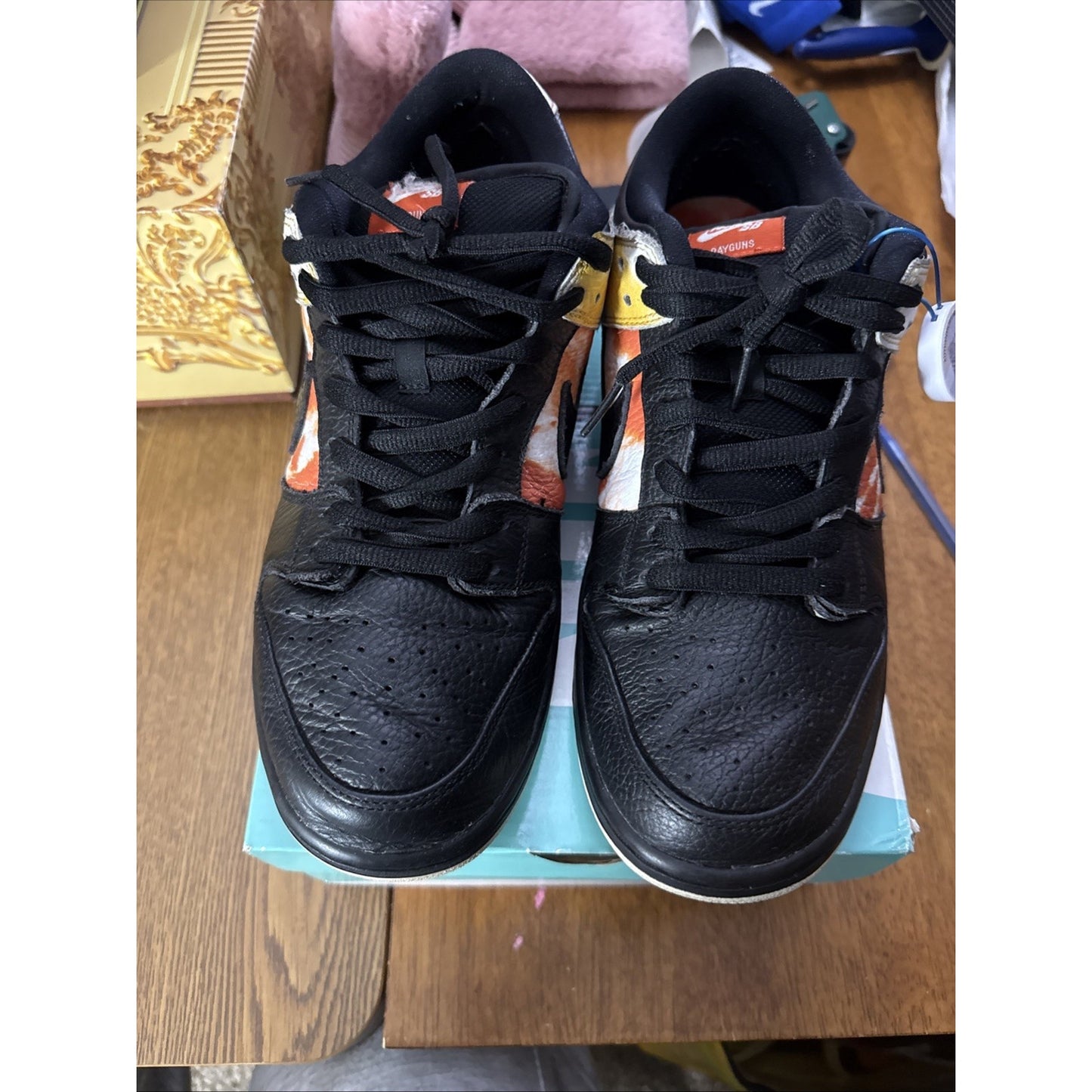 Size 12 - Nike Dunk SB Low Tie-Dye Raygun - Black