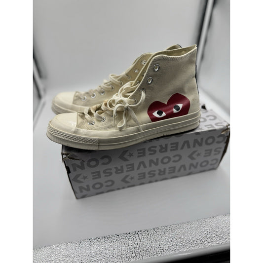 Size 9 - Converse Comme des Garçons Play x Chuck 70 High Milk
