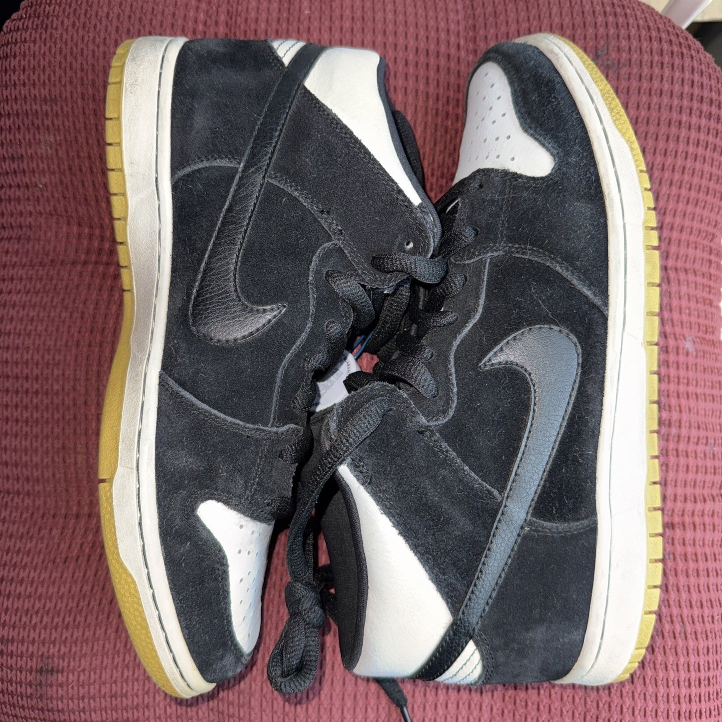 Size 8 - Nike Dunk Pro Sb Mid Black White Gum Rare