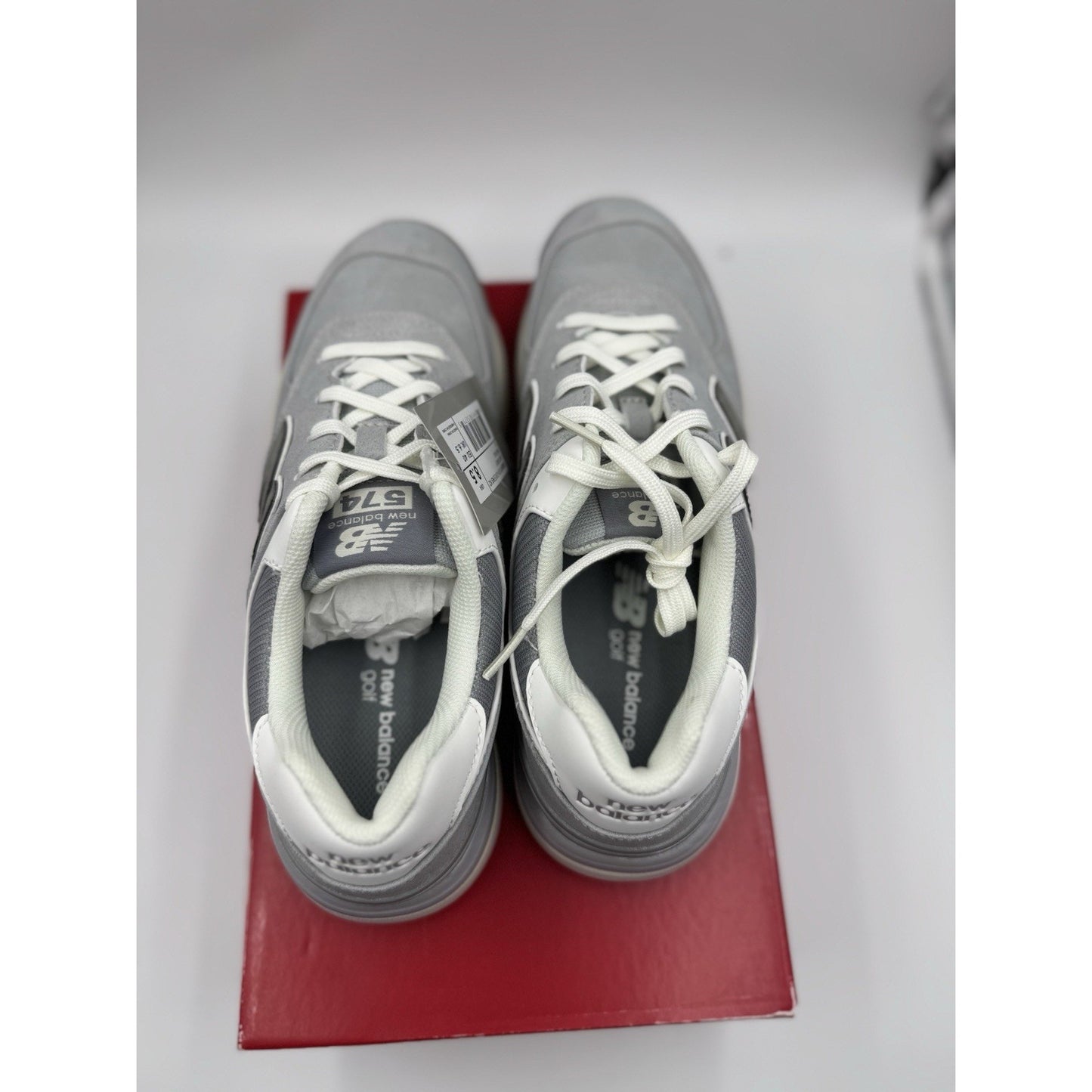 Size 8.5 - New Balance 574 Greens v2 Light Grey W