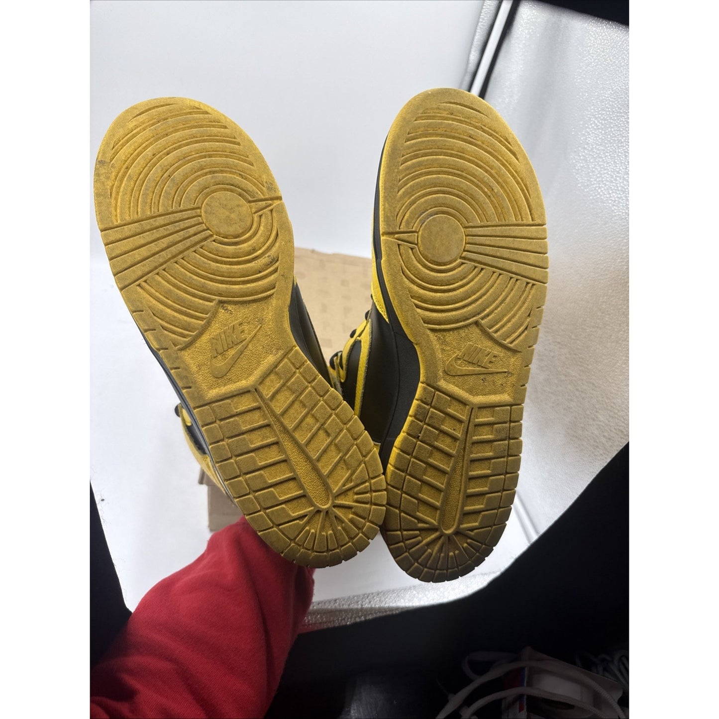 Size 13 - Nike Dunk High Black Varsity Maize