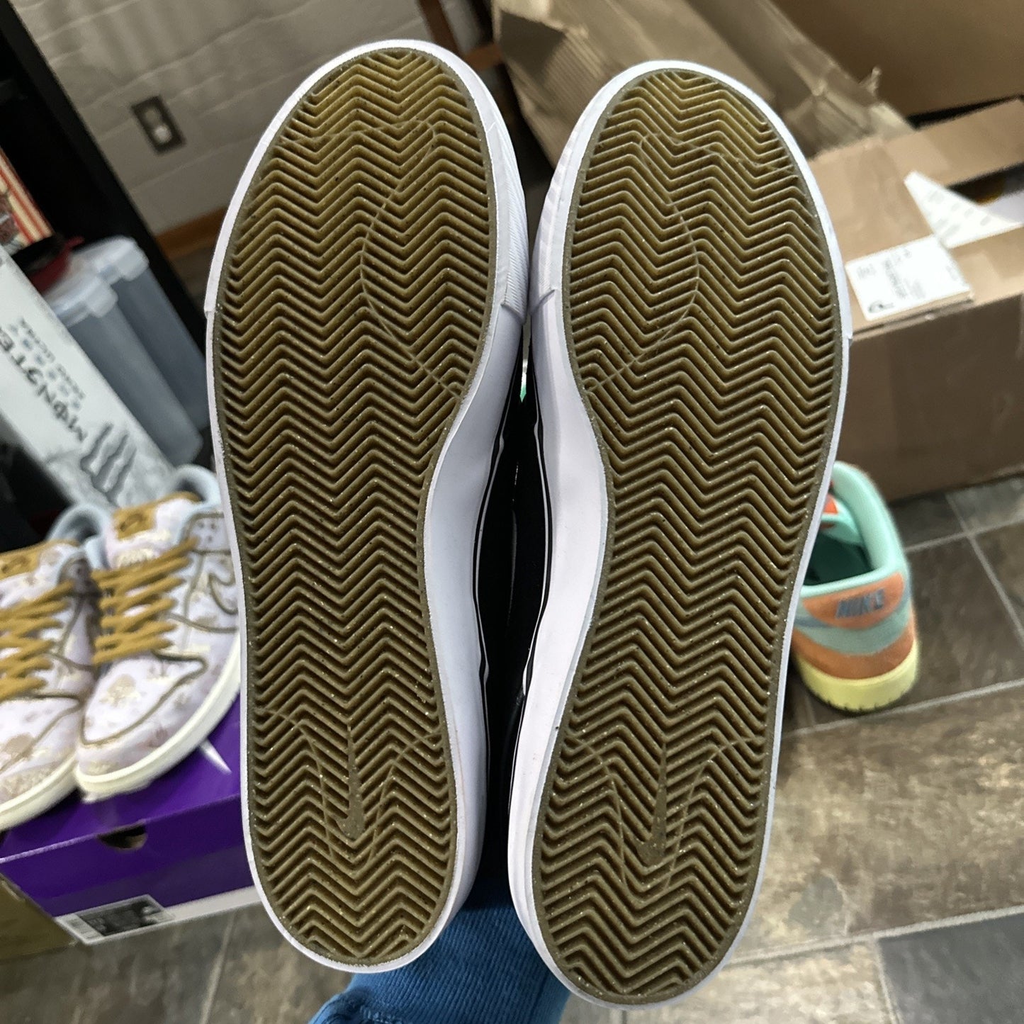 Size 11.5 - Nike Zoom Stefan Janoski+ SB Black White