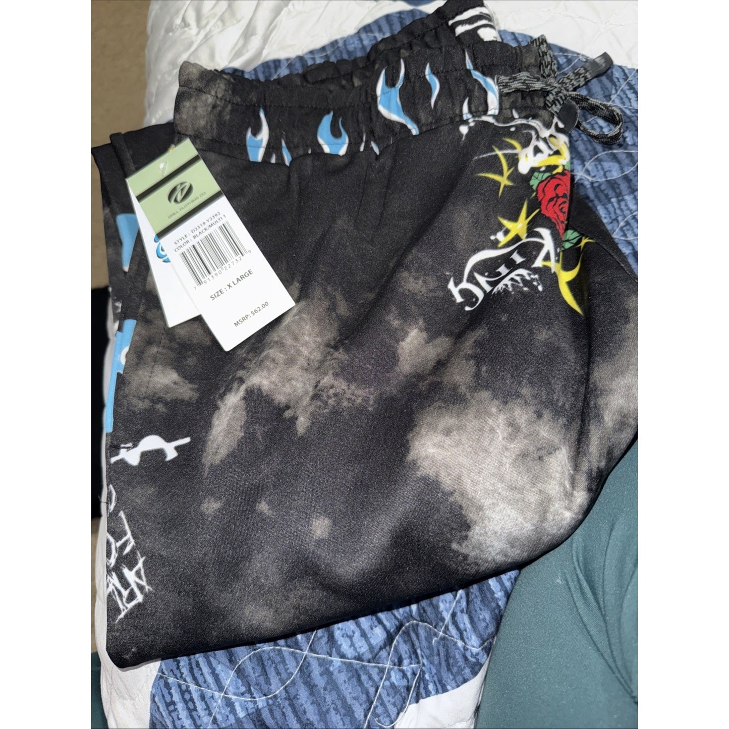 Savage Hustle-Joggers By Fresh Prints-XL -Front Pockets & Back Pocket
