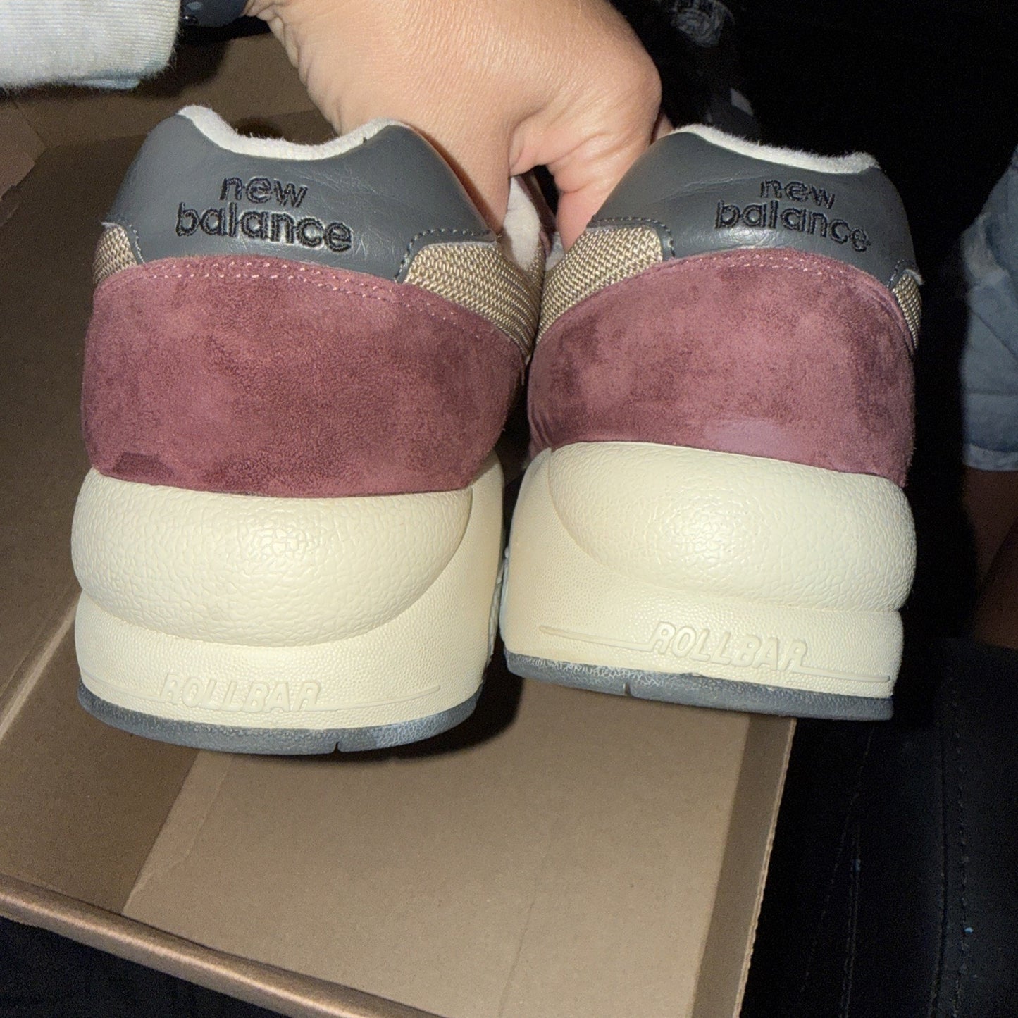 Size 10.5 New Balance 580 Washed Burgundy