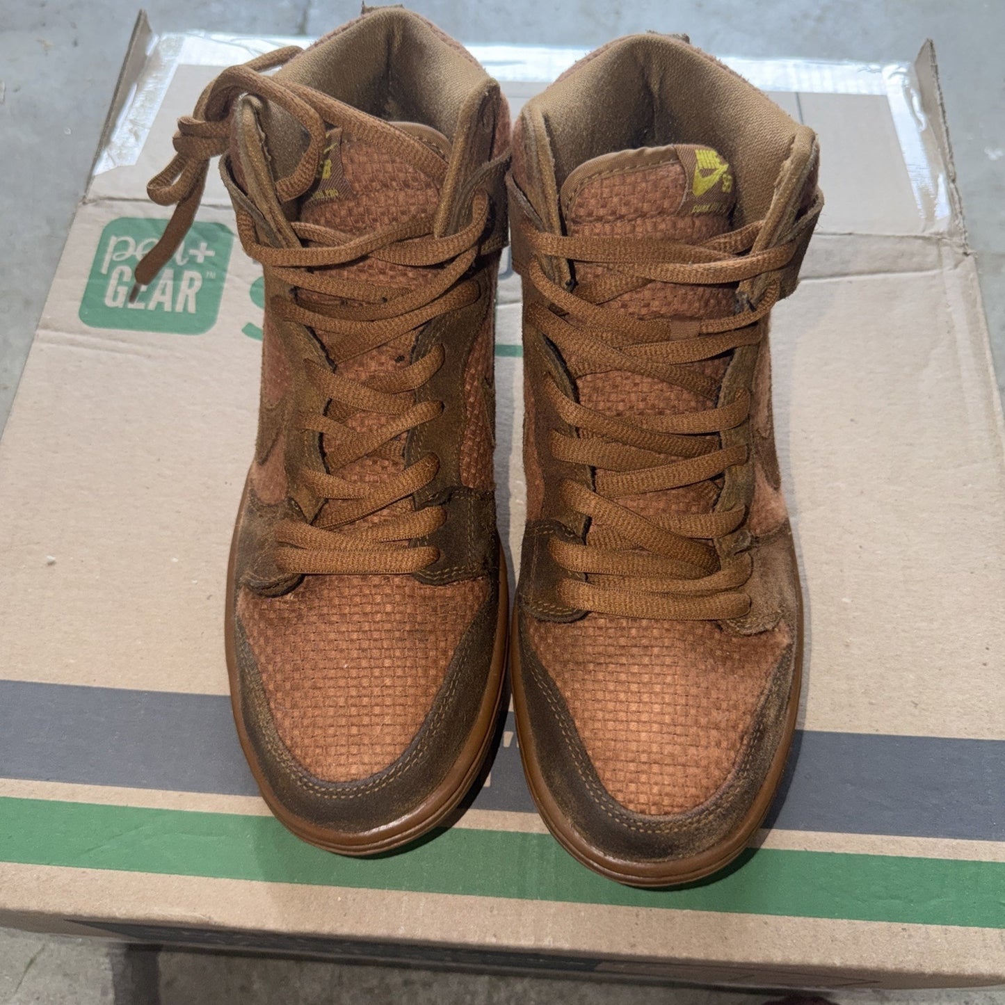 Size 10.5 - Nike Dunk Premium SB High Ale Brown