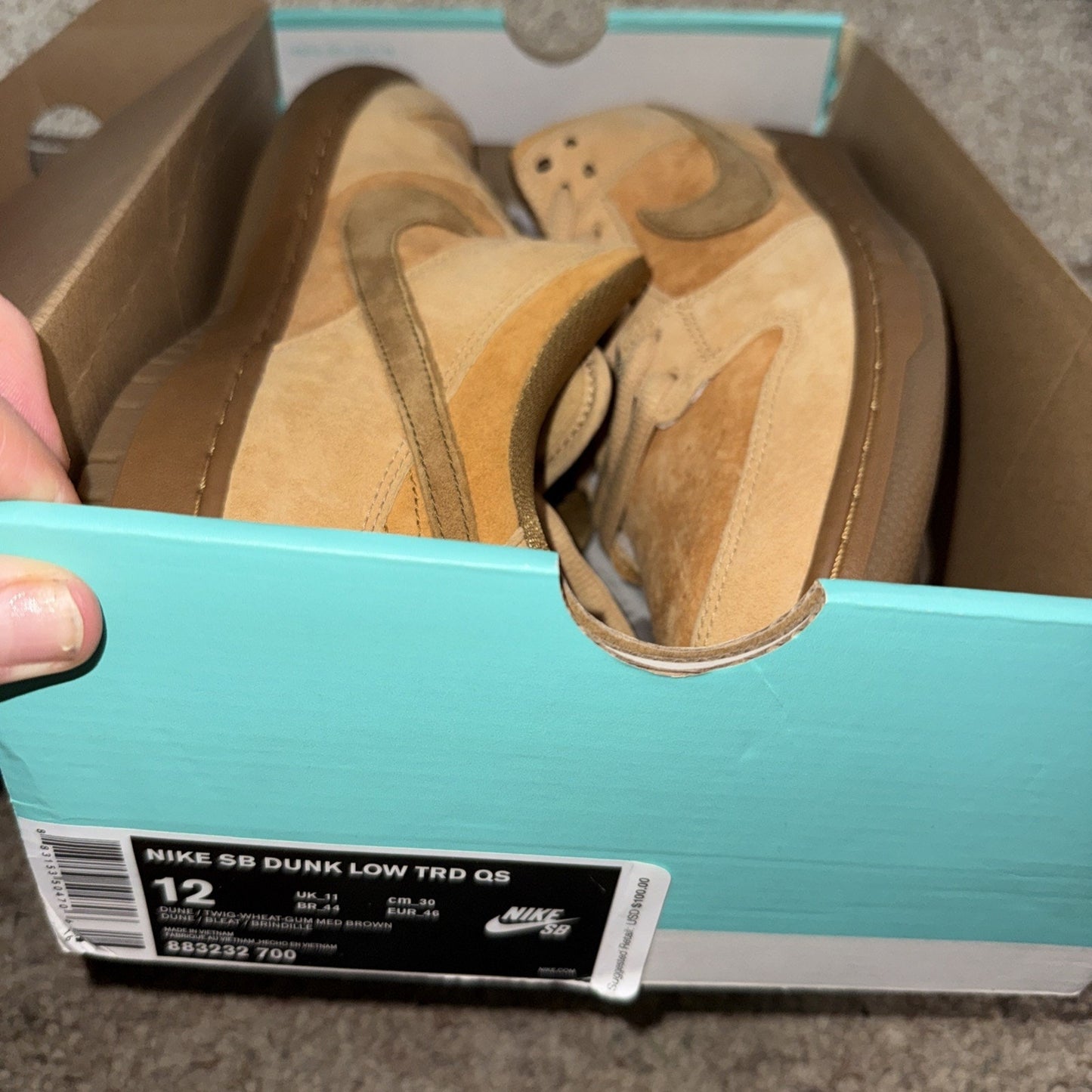 Size 12 - Nike SB Dunk Low Reverse Reese Forbes Wheat