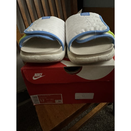 Nike Asuna 2 Slide Sandal White/University Blue DX2942100 Size 12 BS306