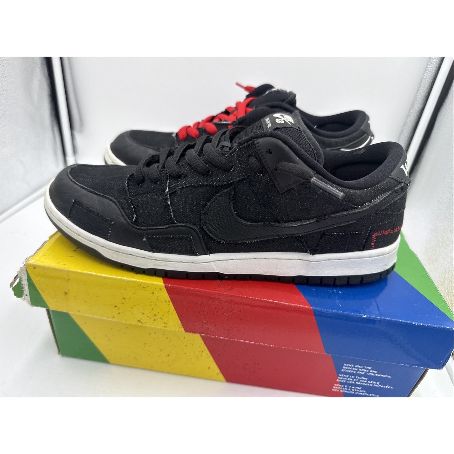 Size 12 - Nike Wasted Youth x Dunk SB Low Black Denim