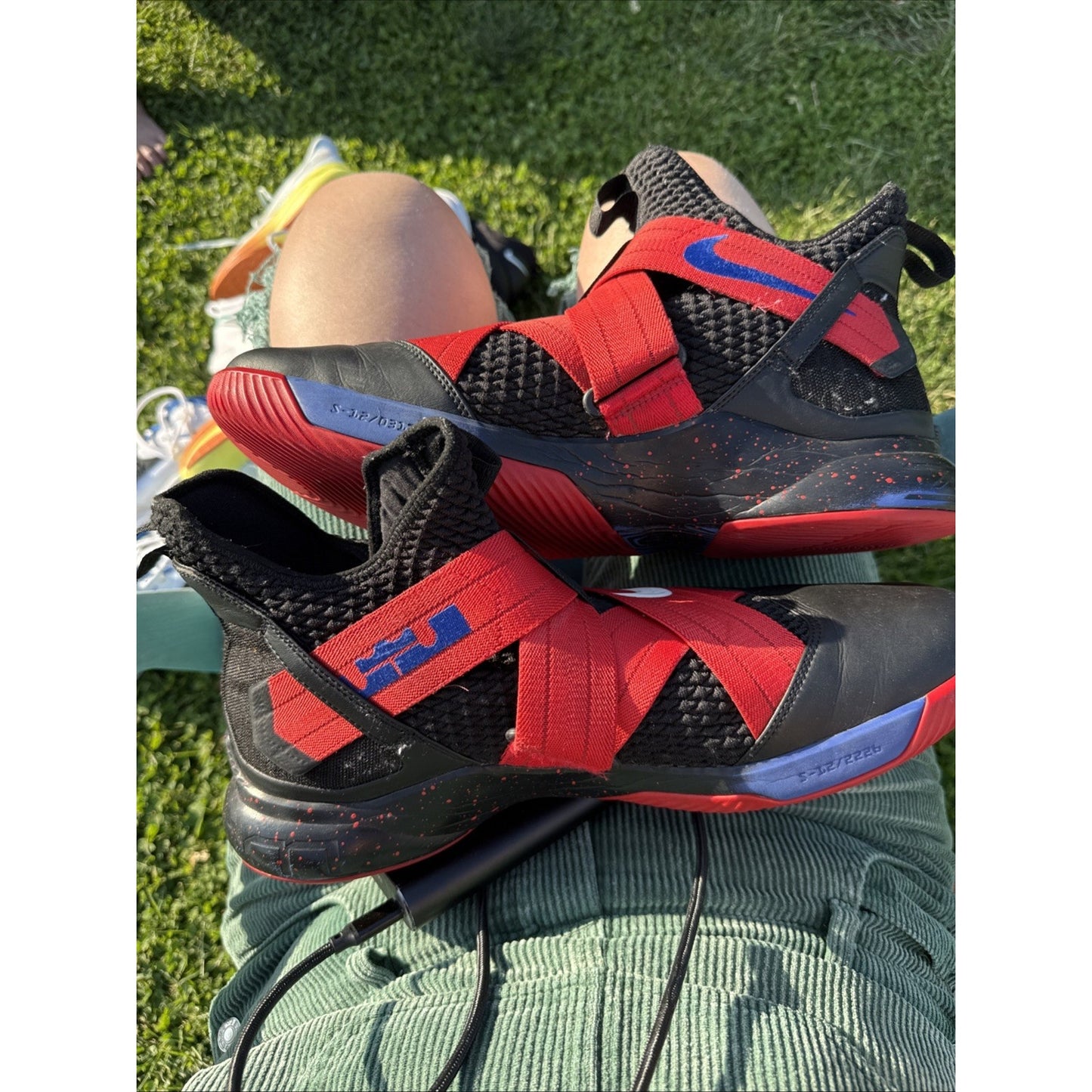 Size 15 Nike LeBron Solider Xii Red Black Promo Sample Tagged
