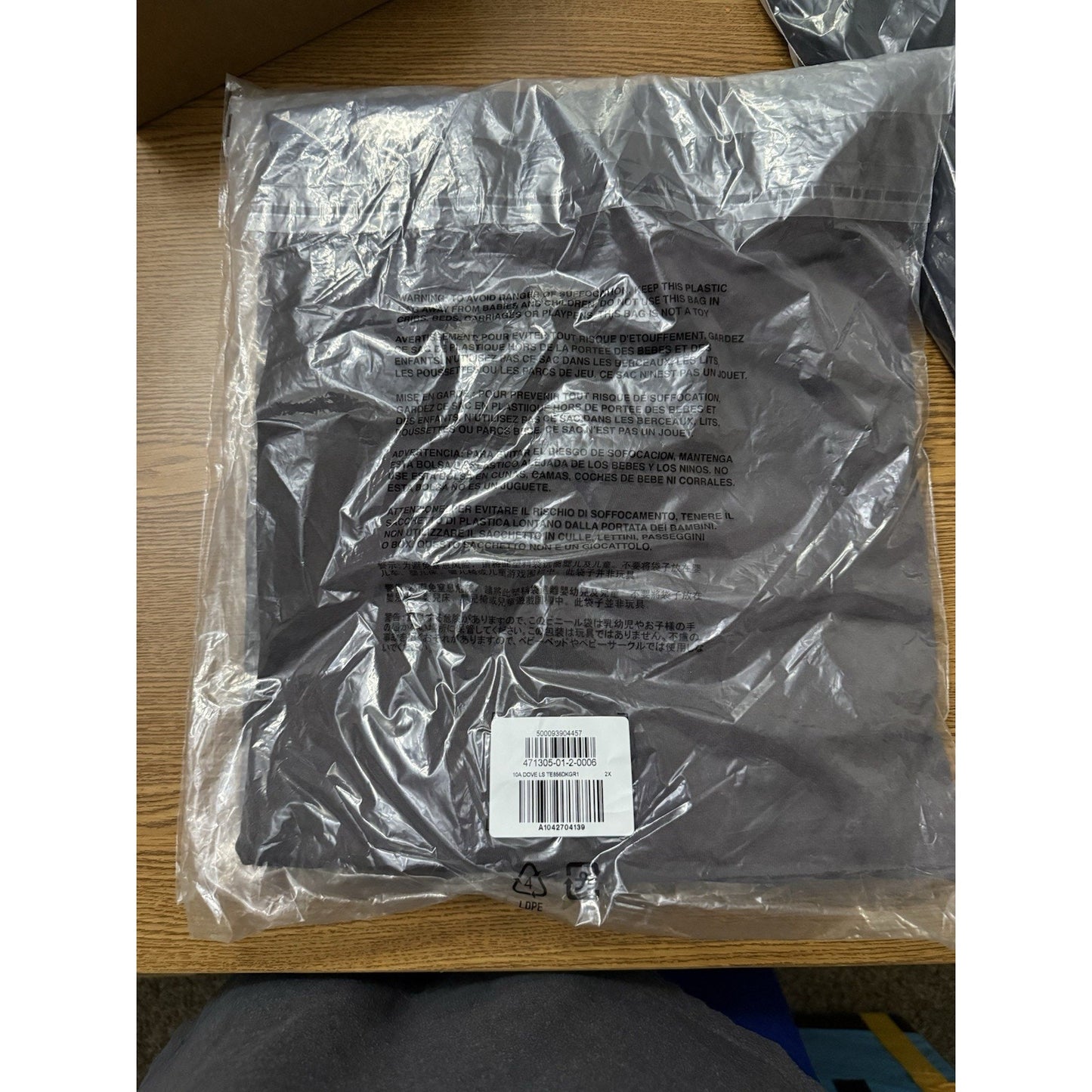 Yeezy Gap Engineered by Balenciaga Dove Long Sleeve Tee Dark Grey