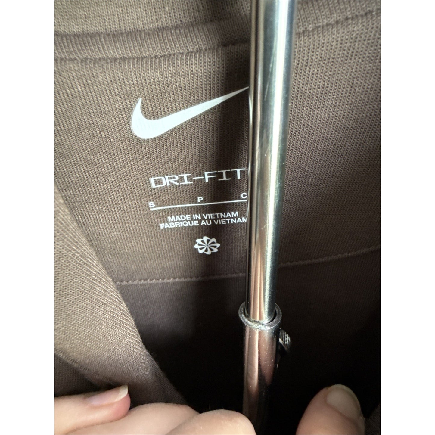 small brown nike hoodie