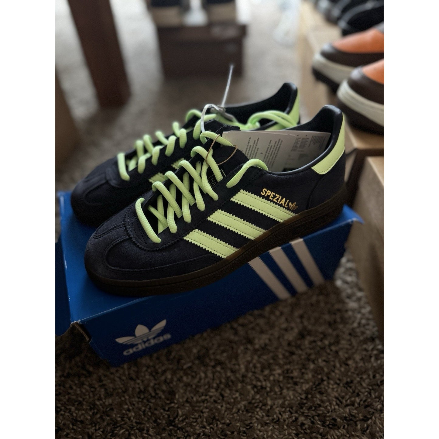 Size 4.5 - adidas Handball Spezial Legend Ink Green Spark BS350
