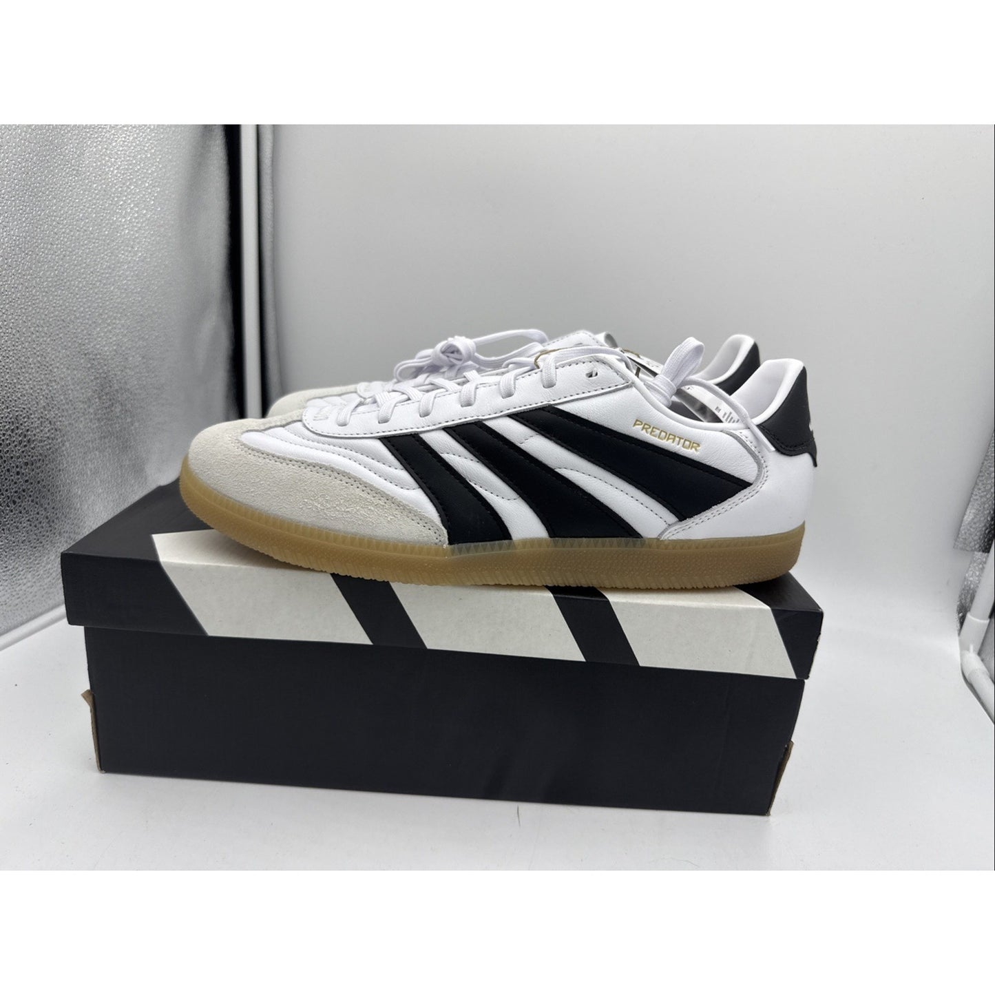 Size 11.5 - adidas Predator 24 League Freestyle Low White Black Gum