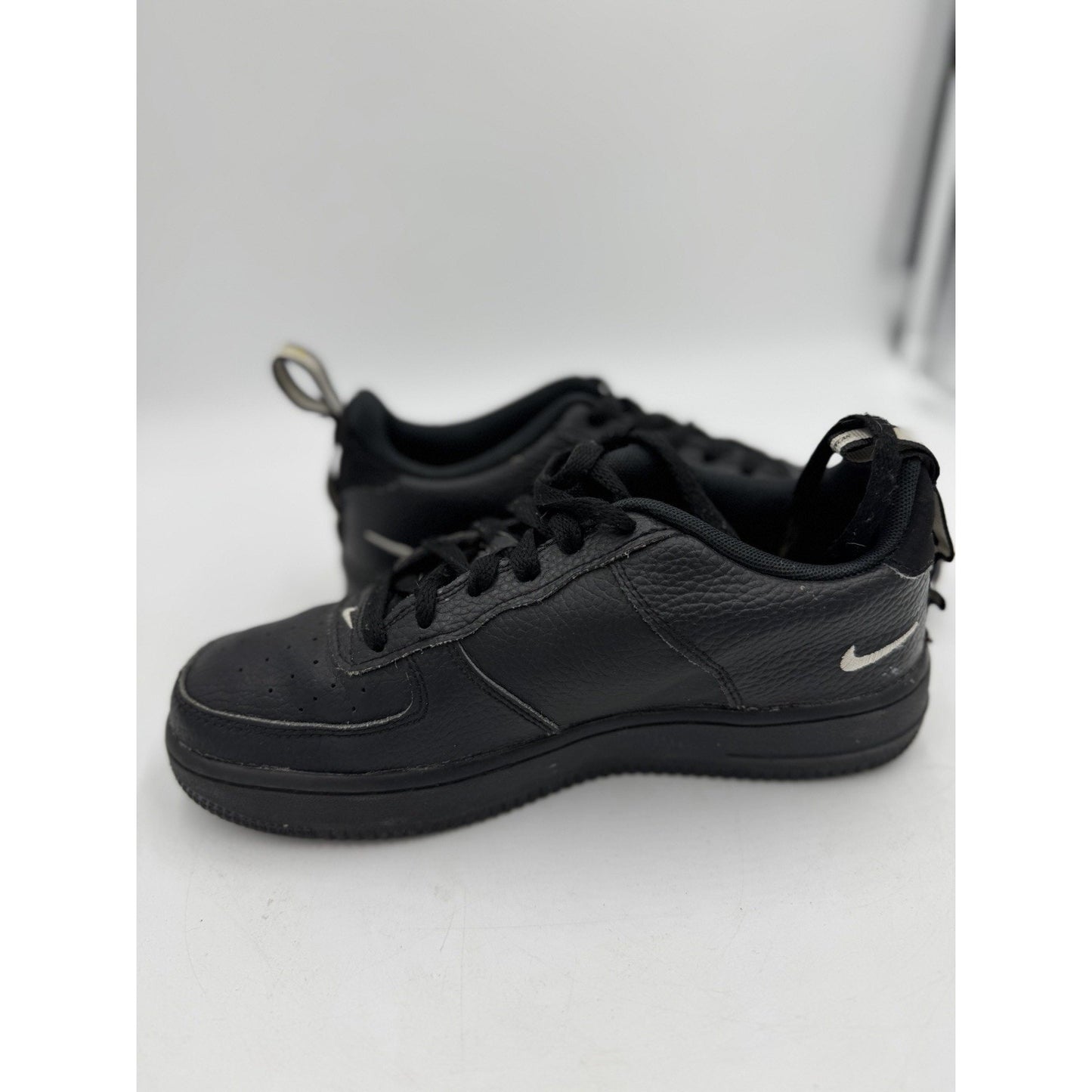Nike Air Force 1 Lv8 Utility GS Overbranding Black AR1708-001 Teen Youth 6.5