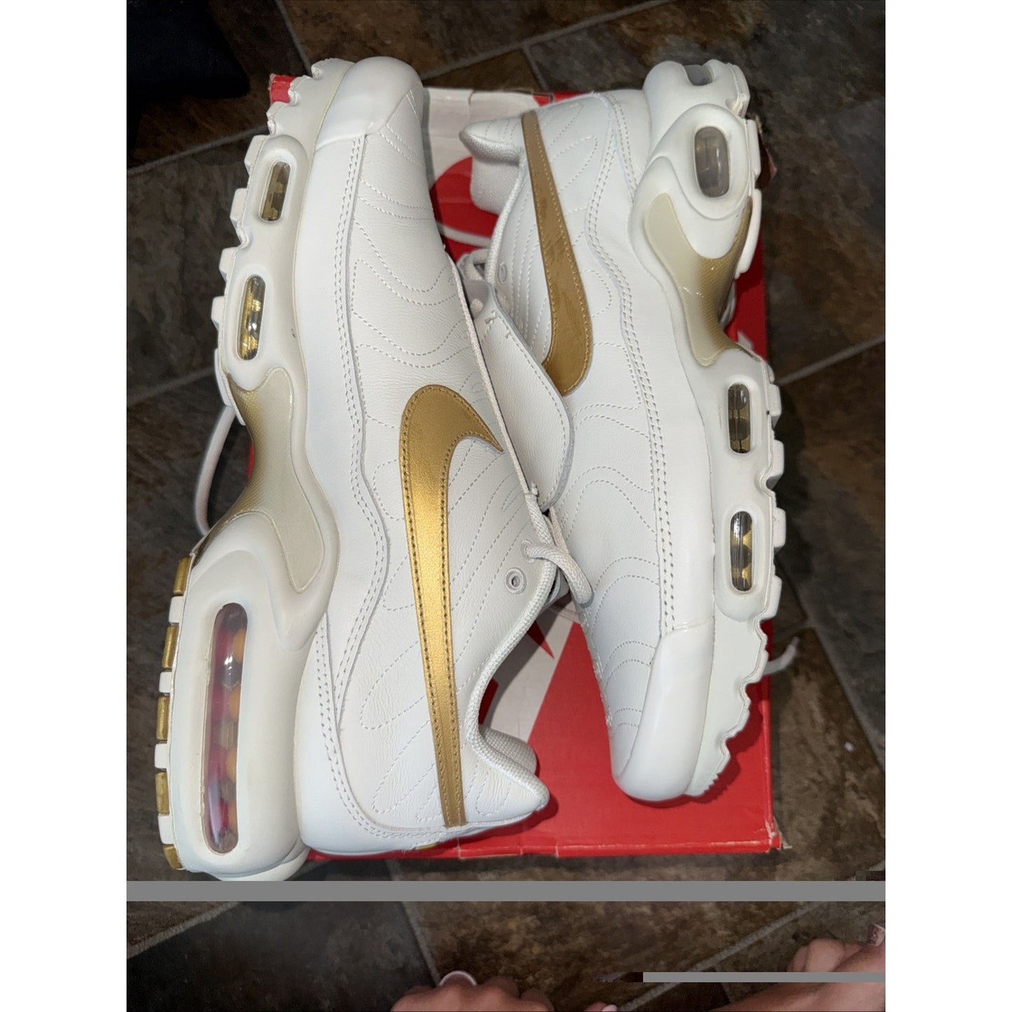 Size 13 - Nike Air Max Plus Tiempo Phantom Metallic Gold