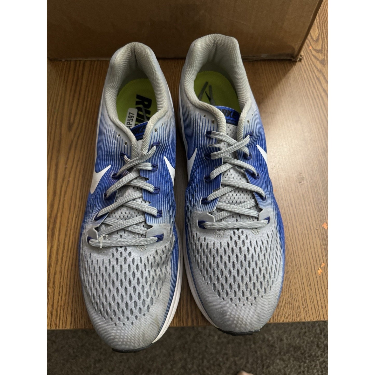Size 13 - Nike Air Zoom Pegasus 34 Grey Racer Blue NBS092