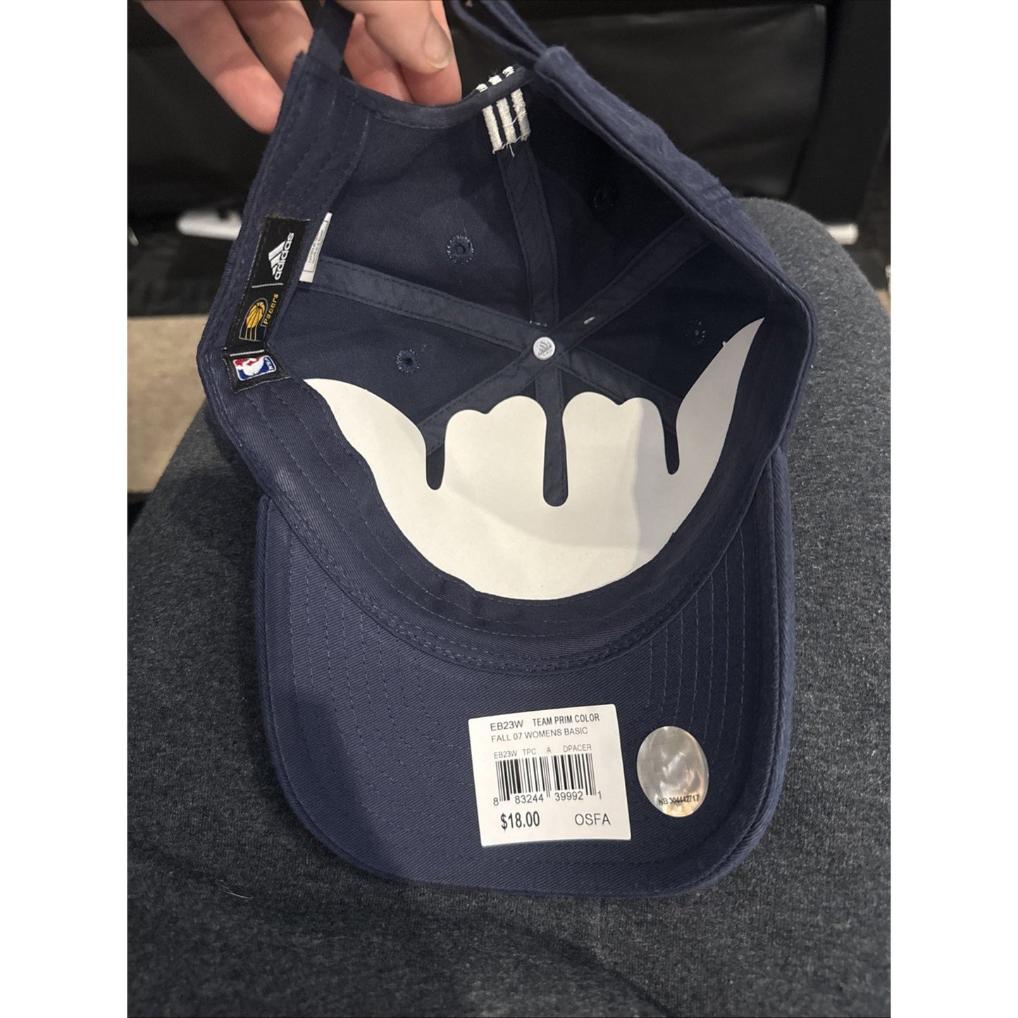 NBA Indiana Pacers Adidas Womens Slouch Buckle Back Cap Hat Style #EB23W NEW!
