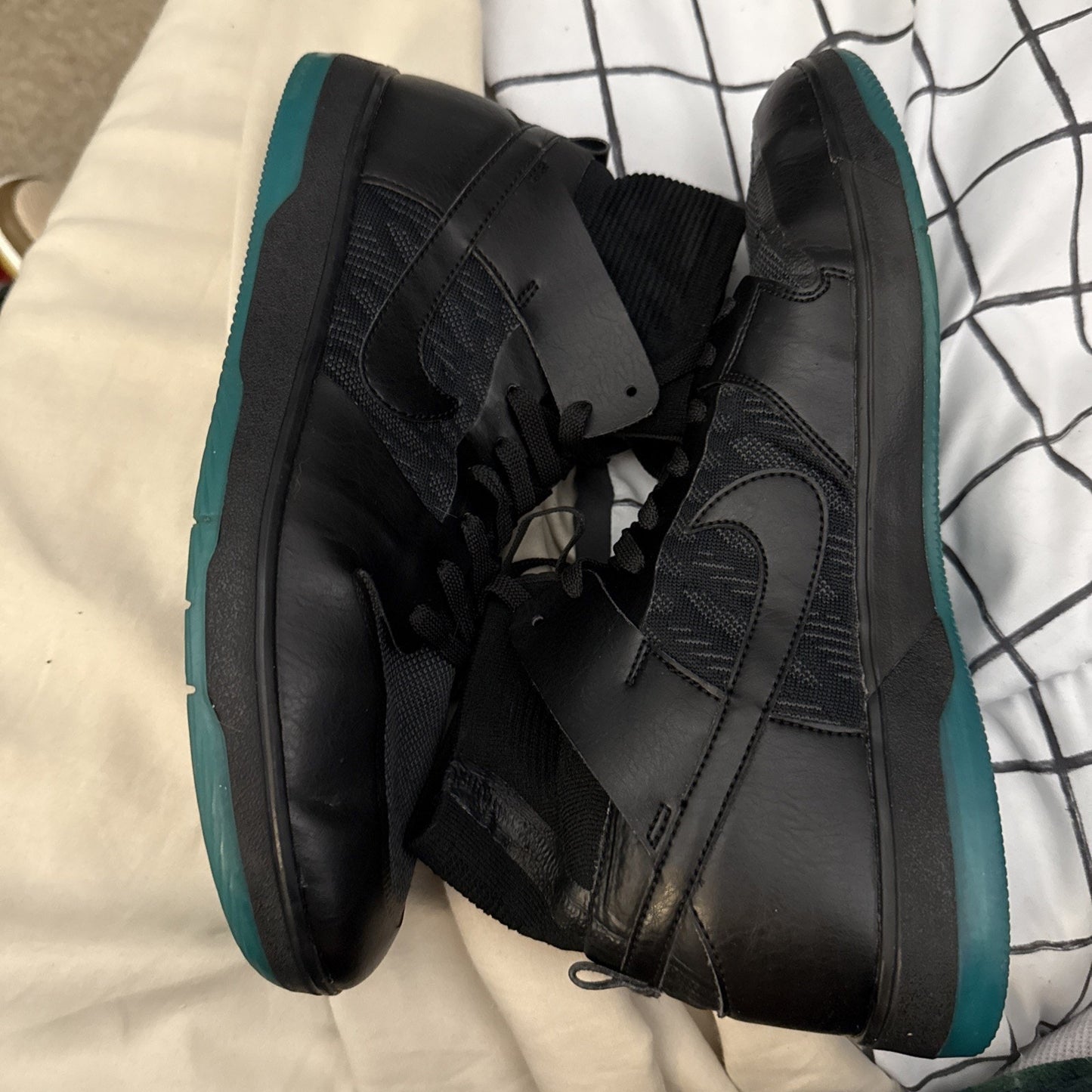 Nike Mens SB Zoom Dunk High Elite Black Dark Atomic Teal Size 9.5 917567-003