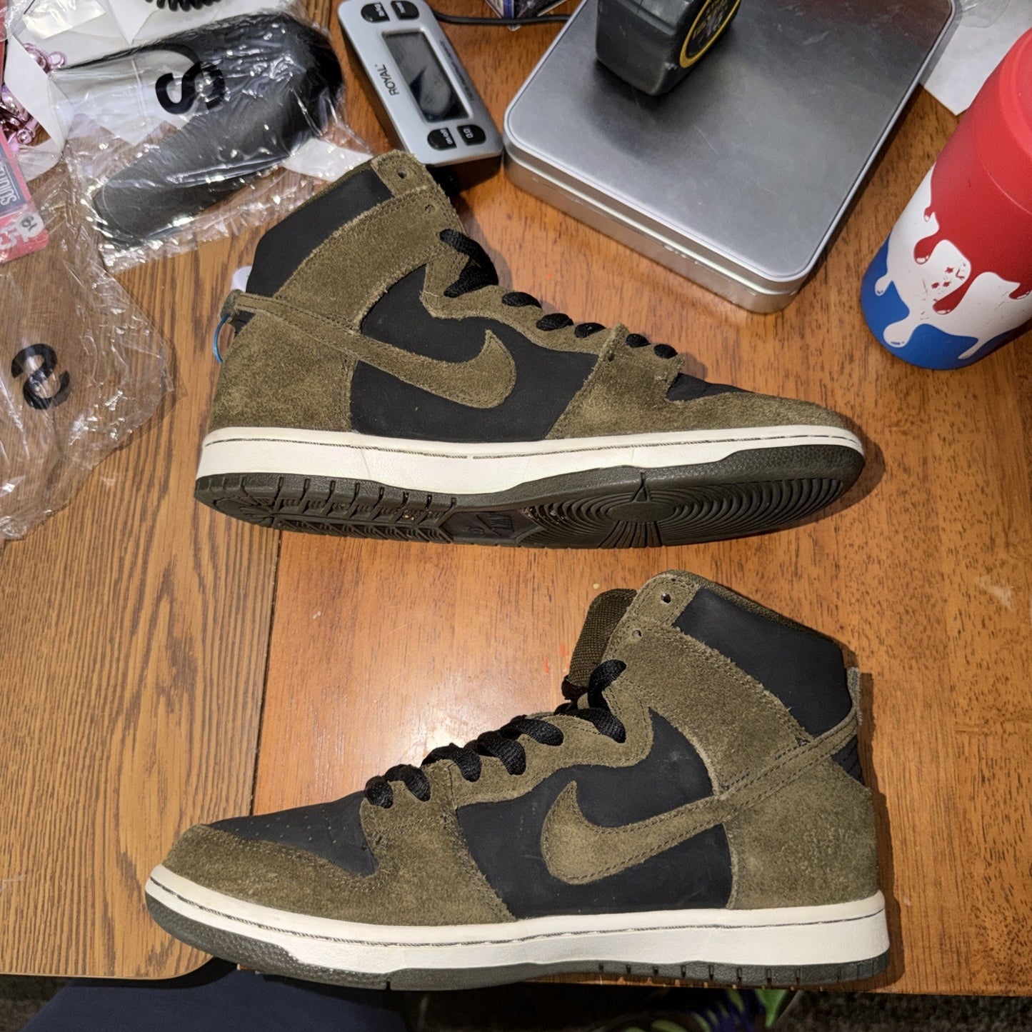 Nike SB Dunk High Un-Loden Olive 2016 Size 8.5 Vintage Rare OG 854851-330