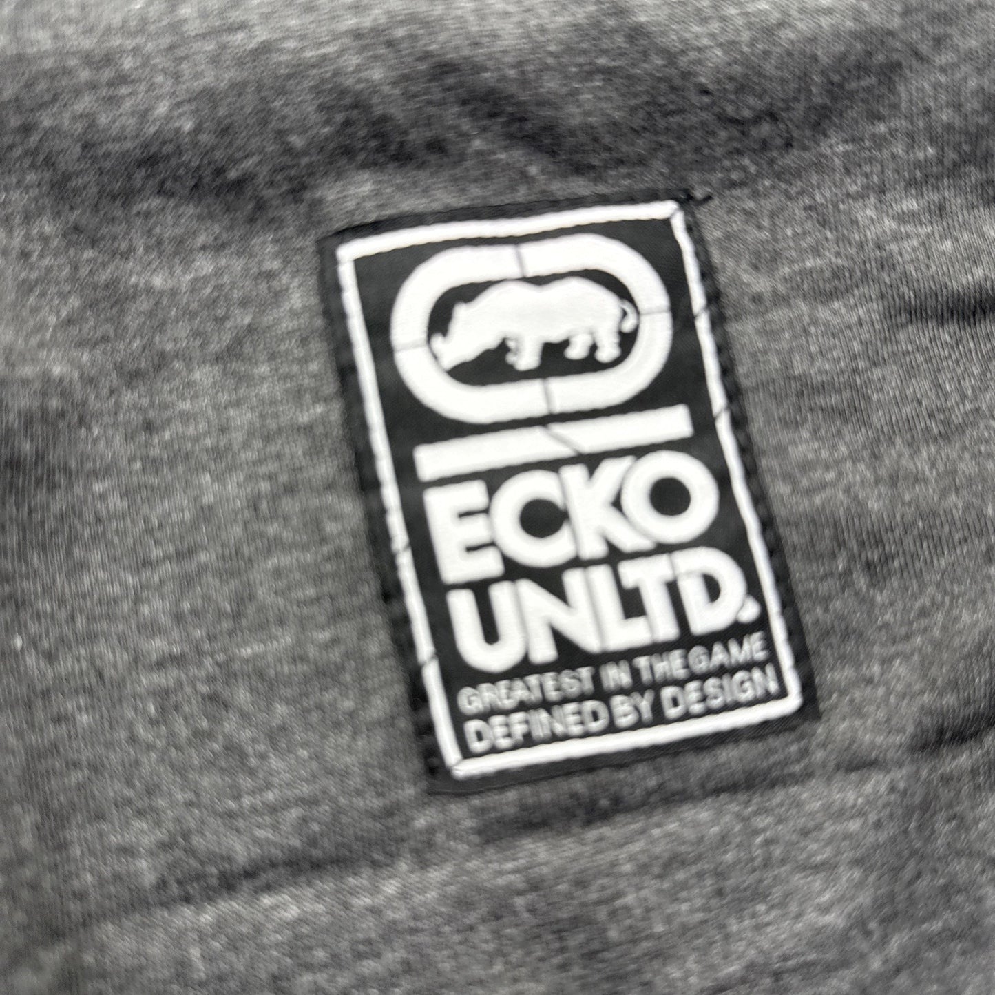 Size Large Ecko Unltd Men's T-Shirt Tiger Camo Stitch Colorblock Panel