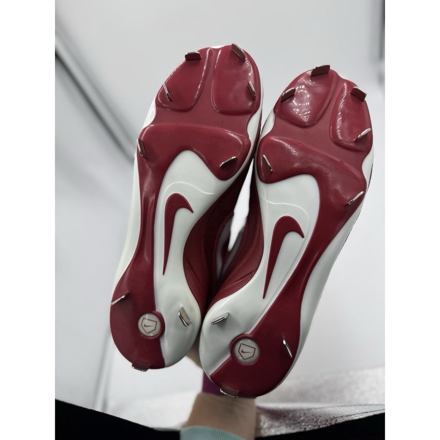 Size 10 Nike Air MVP Pro Metal Nebraska Baseball Cleat Look See Sample bs898