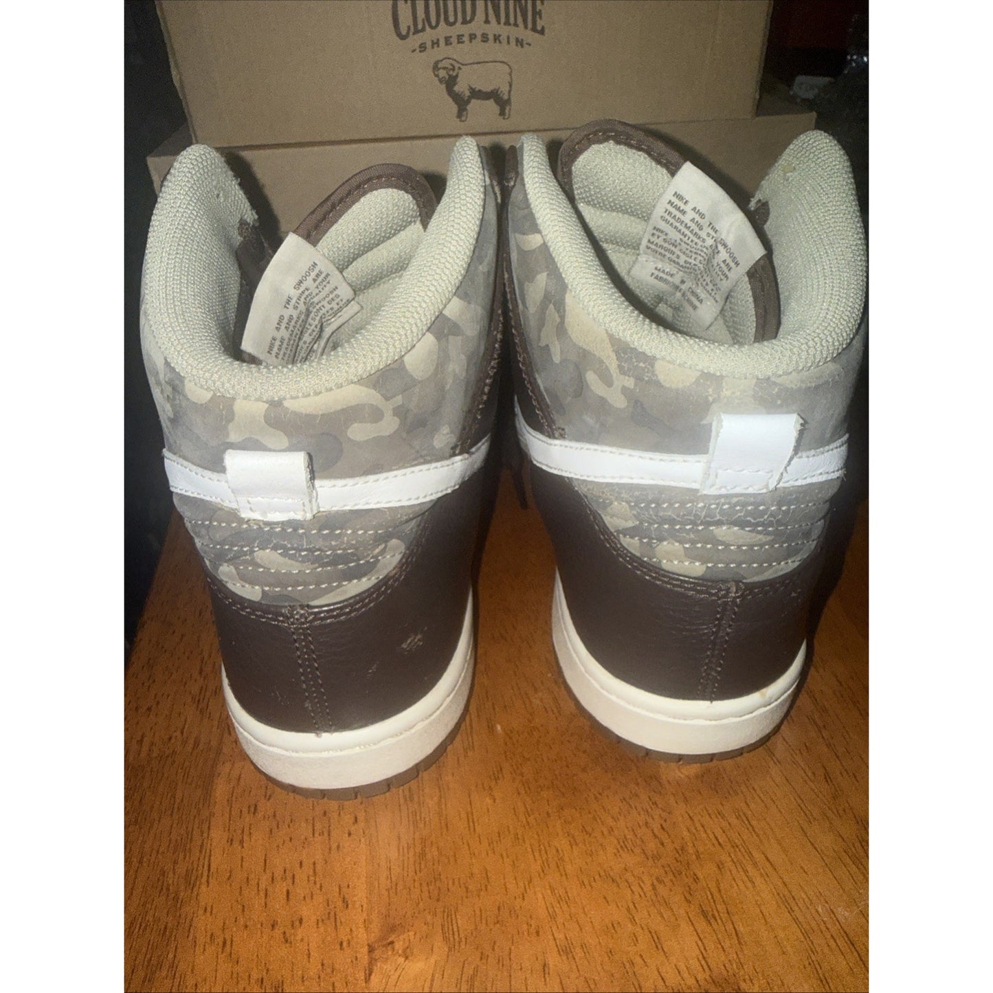 Size 10.5 - Nike Dunk Premium High Brown