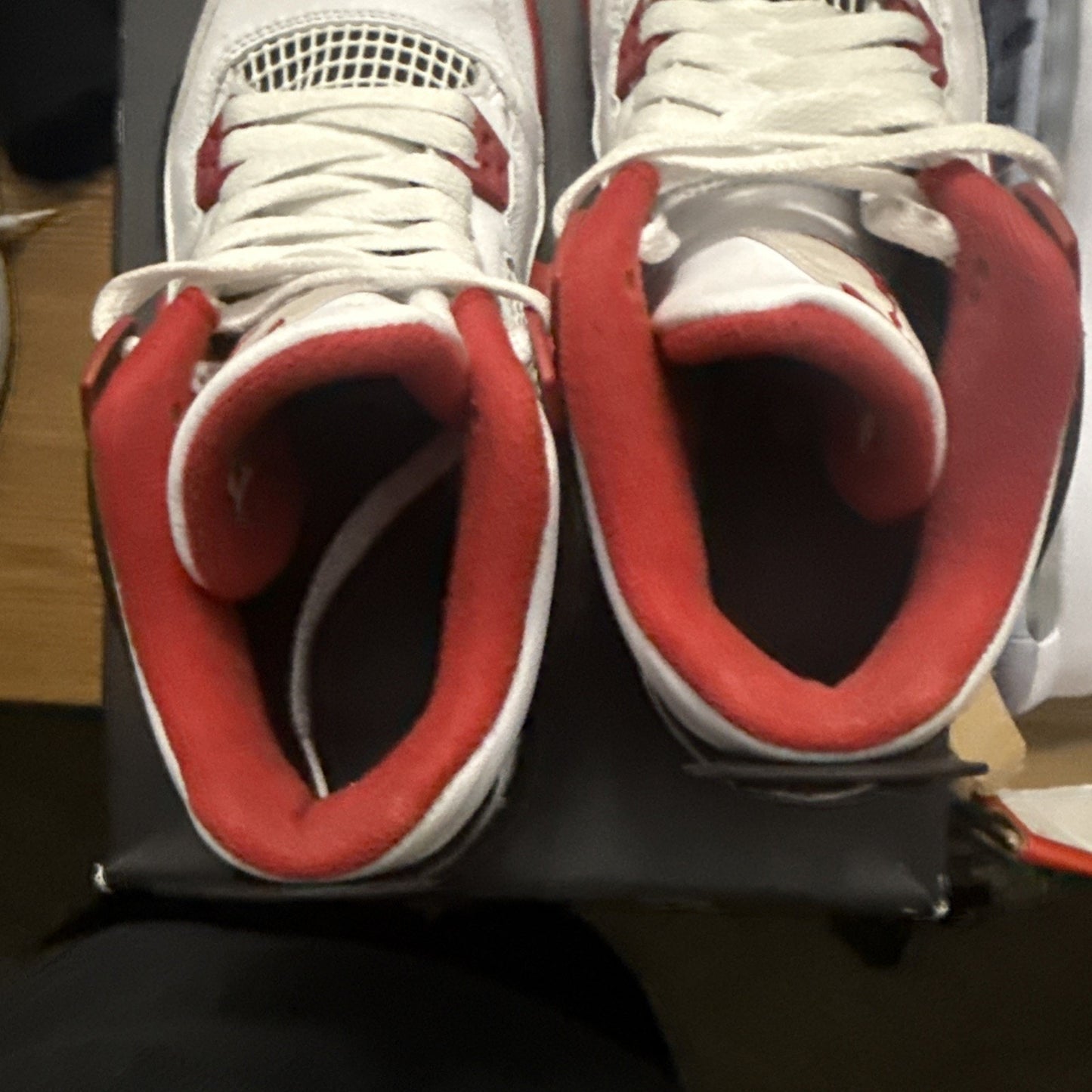 GS Size 6Y - Nike Air Jordan 4 Retro Fire Red Black 2020 (408452-160) BS498