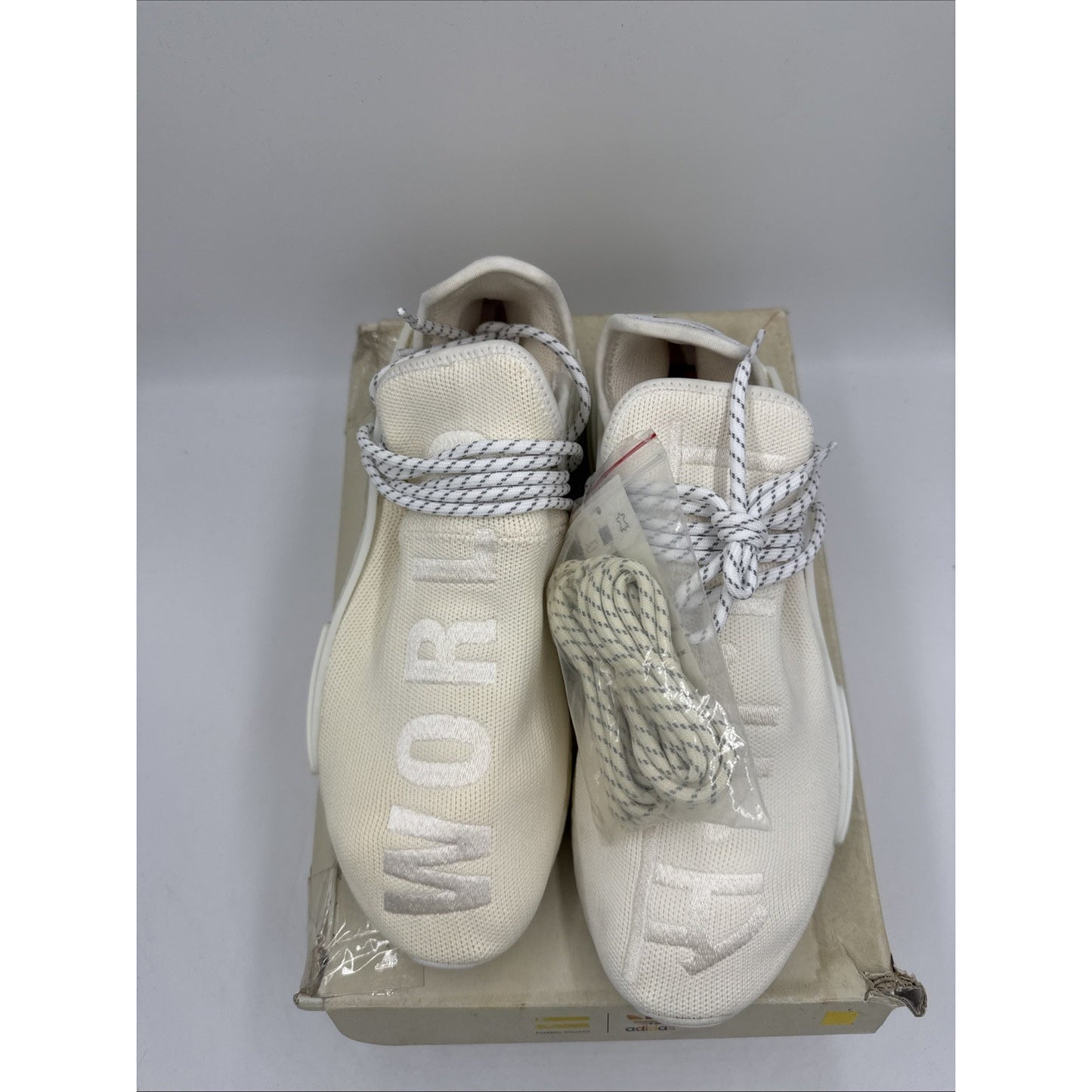Size 10 - adidas Pharrell x NMD Human Race Trail Blank Canvas