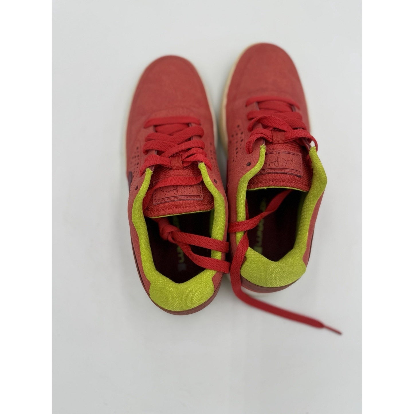 Size 6 Nike Paul Rodriguez 6 Red Gold Suede 536464-663 2012