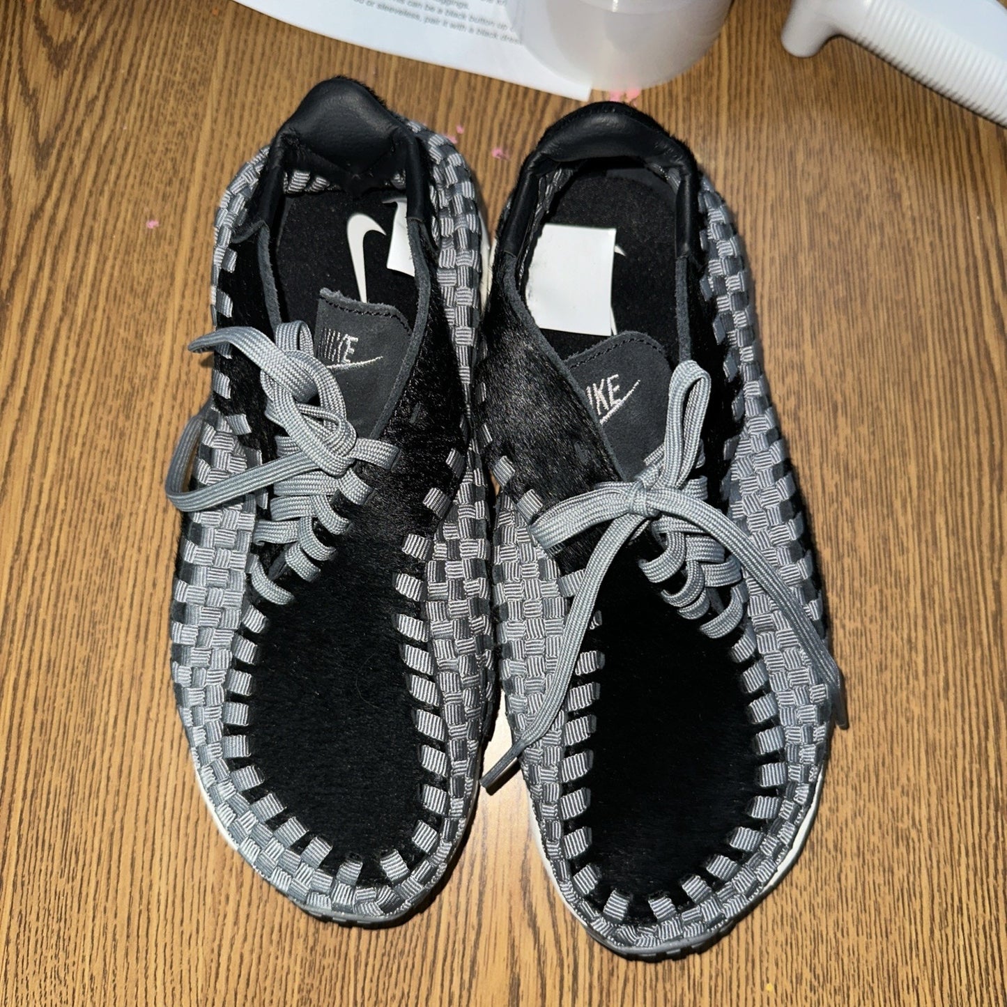 Size 7 - Nike Women's Air Footscape Woven Black Smoke Grey GGP Sample Tagged