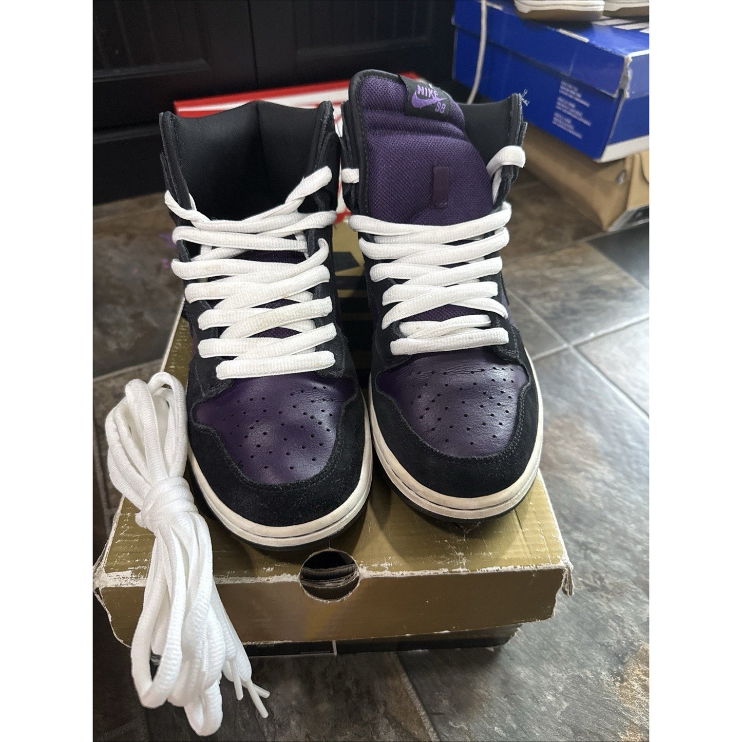 Size 8 - Nike Dunk Pro Sb High Purple