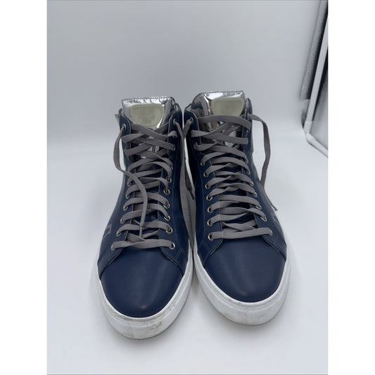 Size 11.5 - MCM Logo High Top Blue