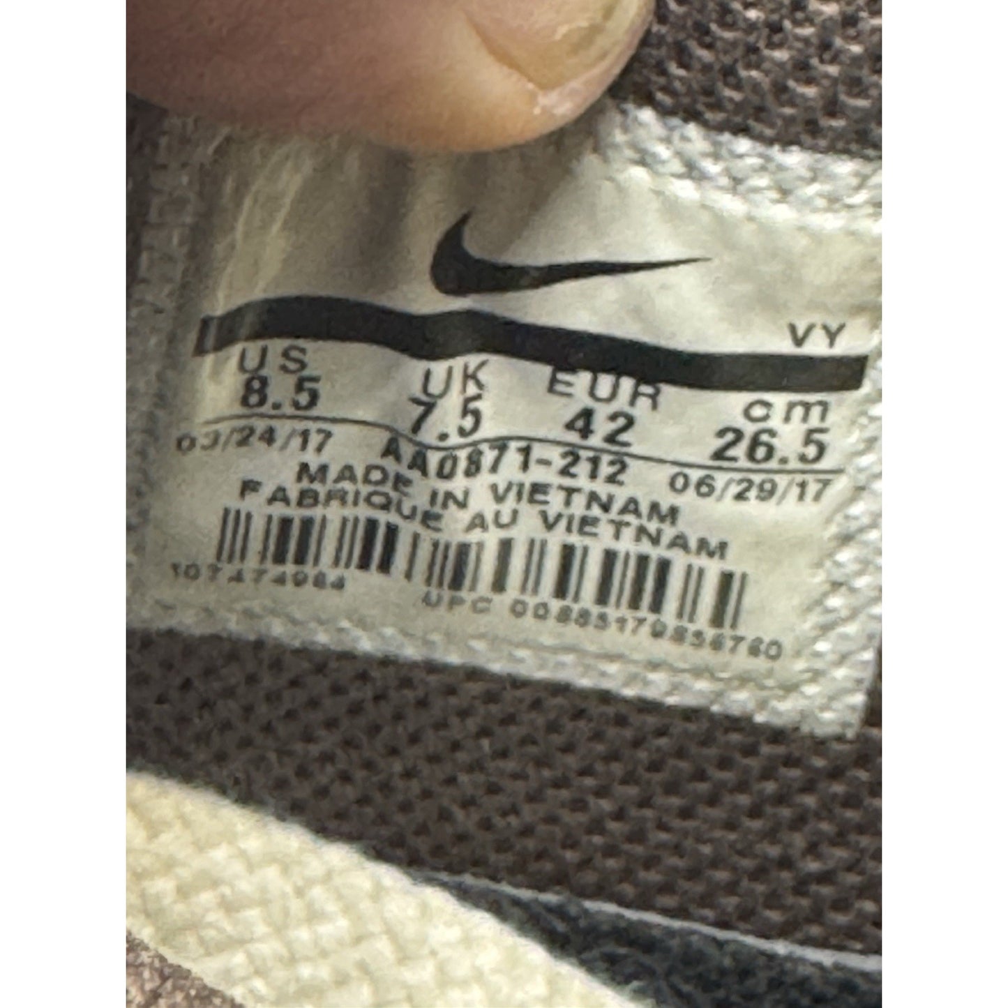Size 8.5 - Nike Supreme x Air Force 2 Brown