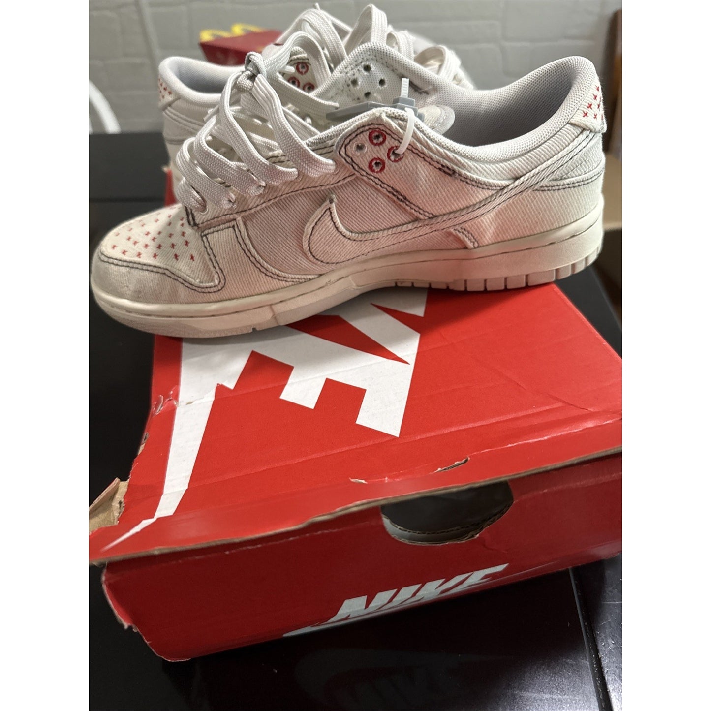 Size 7 - Nike Dunk Low Sashiko - Light Orewood Brown 2023