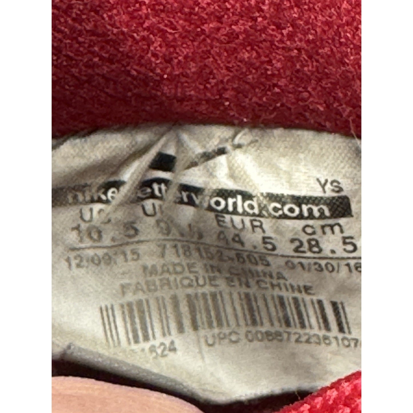 Size 10.5 - Nike Air Force 1 '07 LV8 Low Red