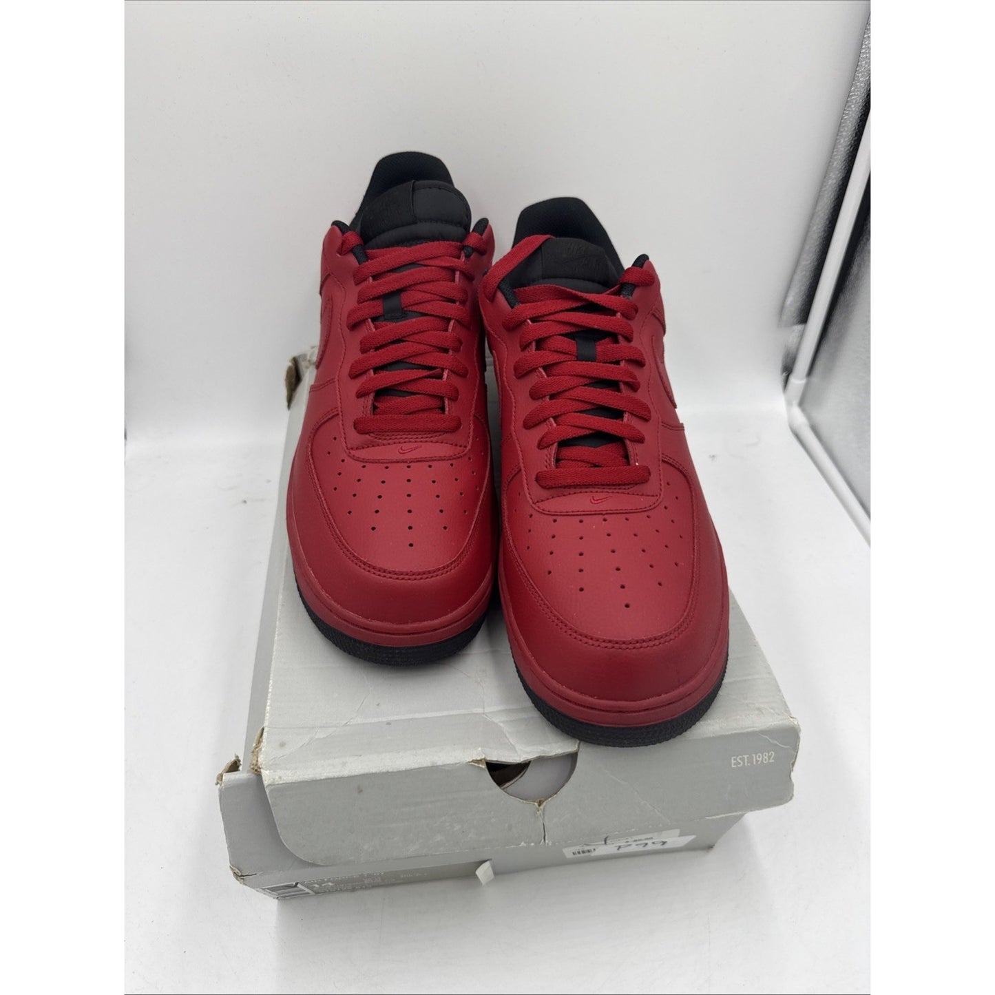 Size 14 - Nike Air Force 1 '07 Low Gym Red Black