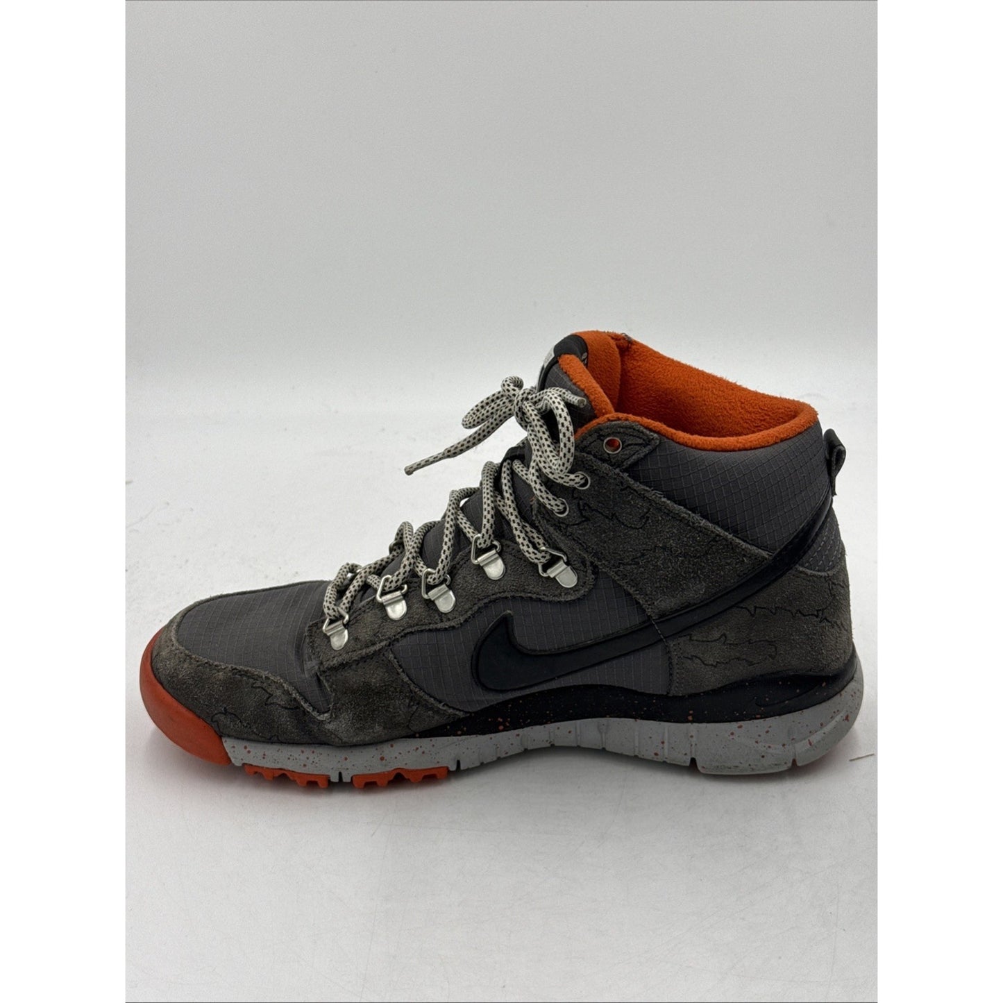 Size 10 - Poler x Nike Dunk OMS High Dark Grey Orange