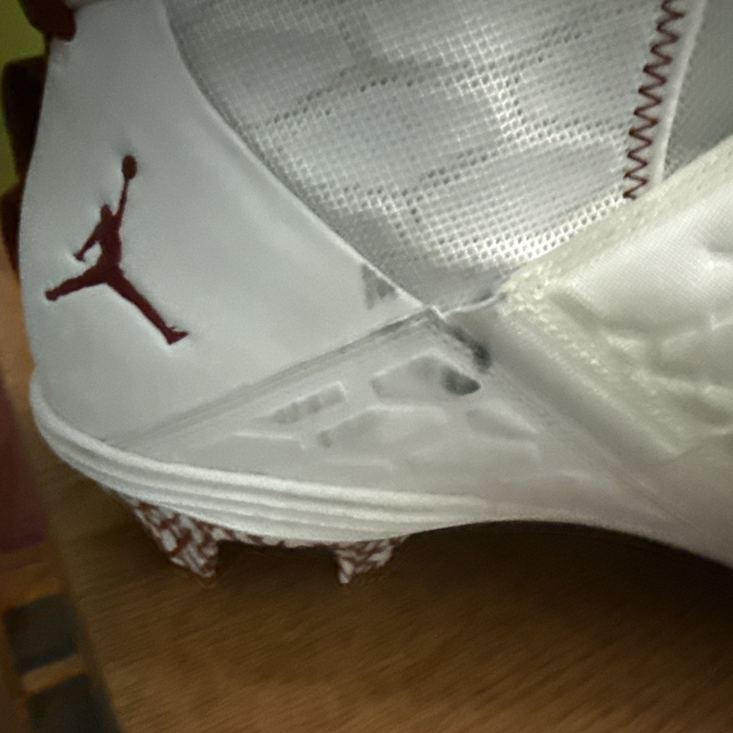 Size 18 Jordan Force Cleat Cv1665-100 Oklahoma University OU“Sample” Pair