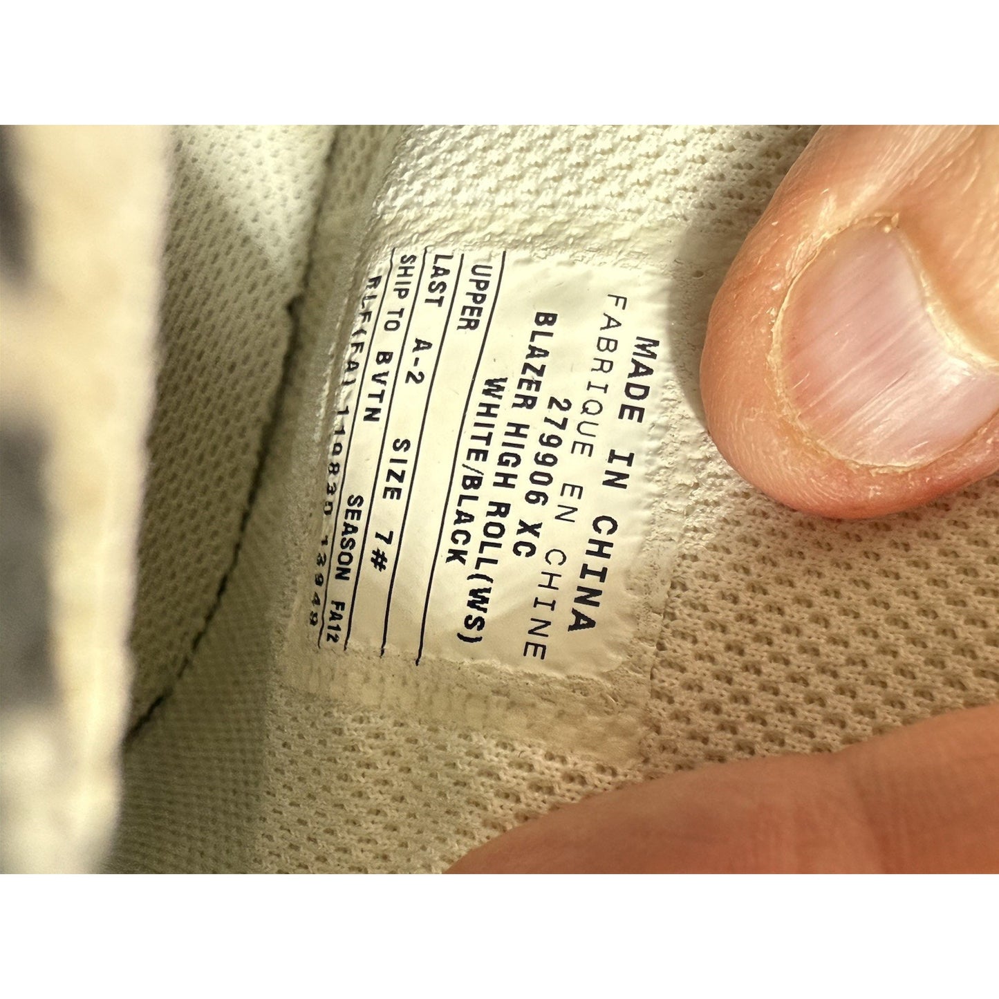 Size 7 Nike Sb Blazer High Roll 279906 “Sample Pair”