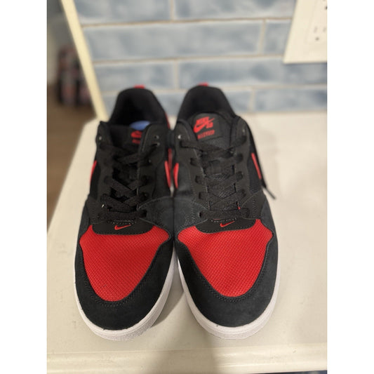 NIKE SB Alleyoop Black/University Black-Red Skateboard Sneakers Size 11.5 New