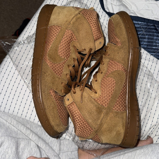 Size 12 - Nike Dunk Premium SB High Ale Brown LEP