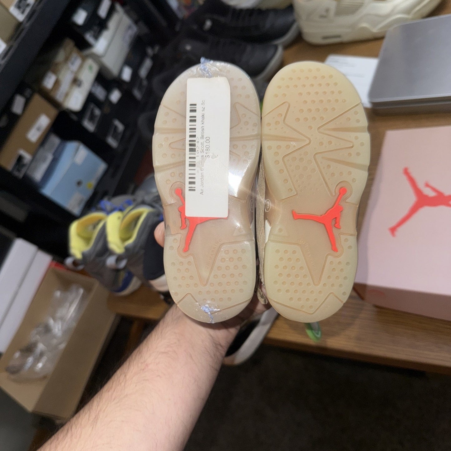 [DH0692-200] TODDLERS AIR JORDAN RETRO 6 'TRAVIS SCOTT BRITISH KHAKI' (TD)
